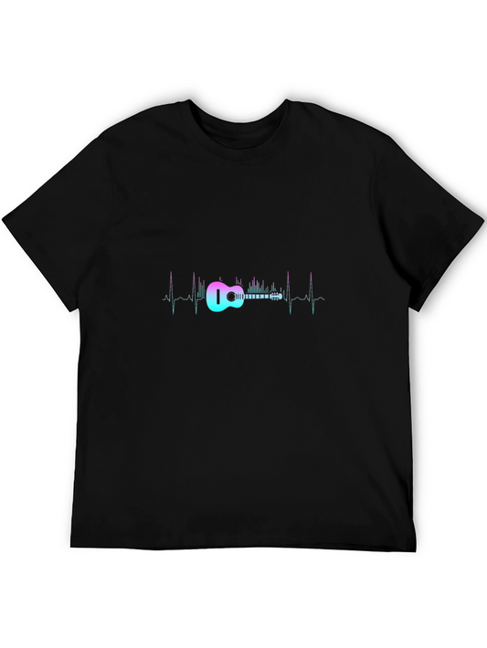 Guitar Heartbeat Black Tee