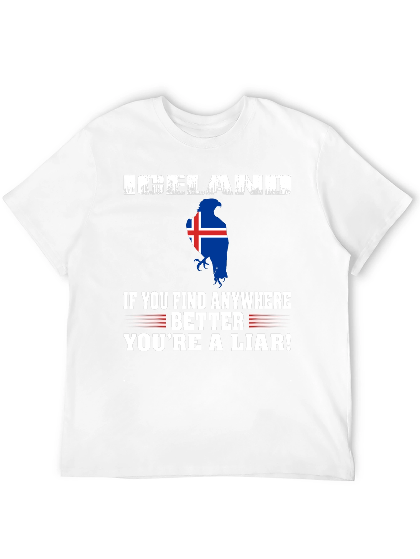 Iceland Eagle Flag Novelty Graphic T-Shirt