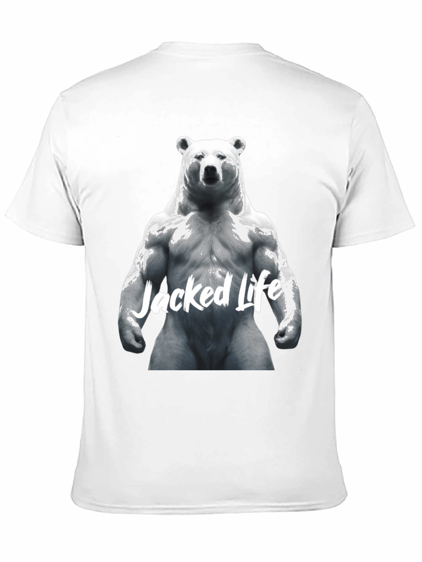 Jacked Life Bear Graphic Tee - Black