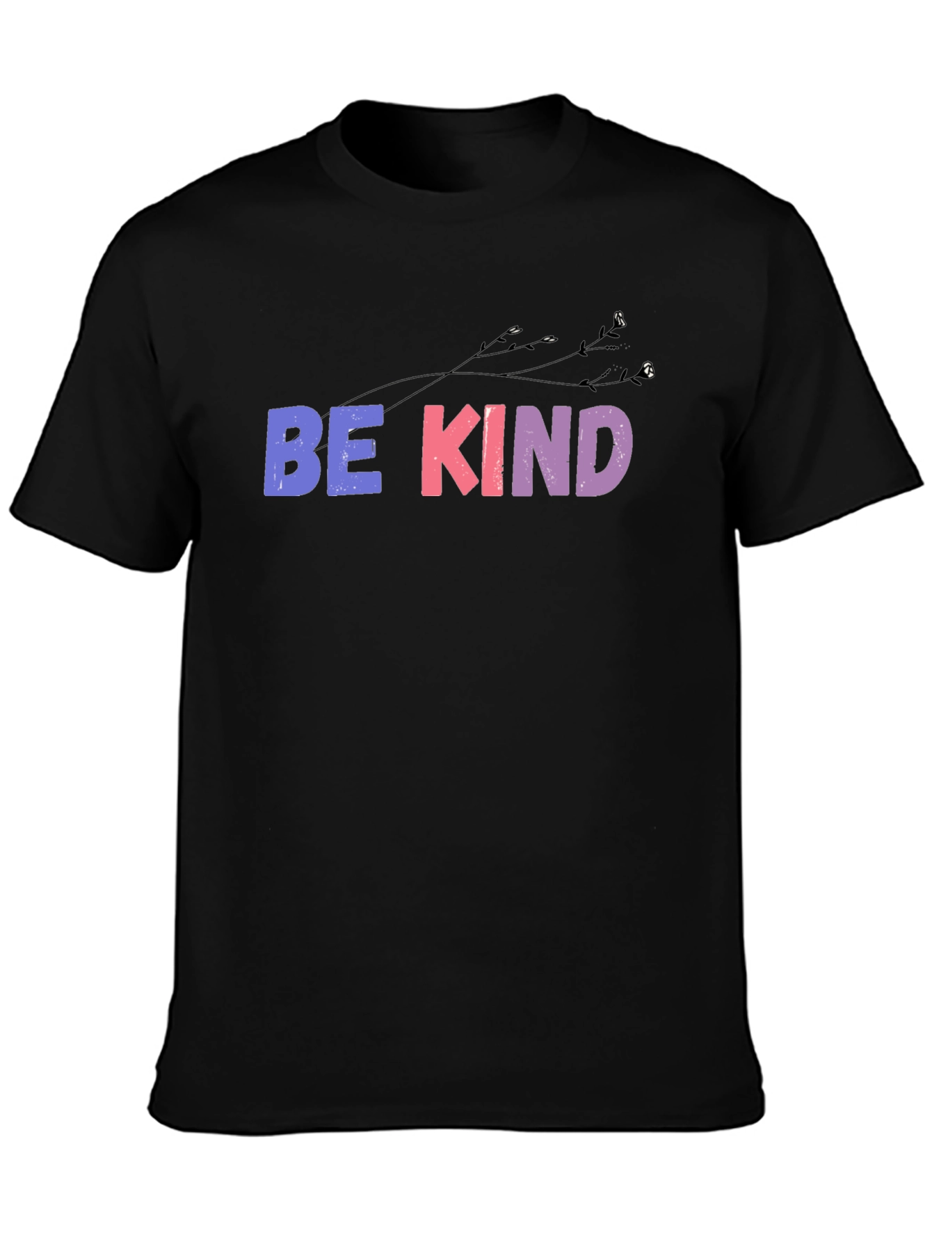 Be Kind Graphic Tee - Soft Black Cotton T-Shirt
