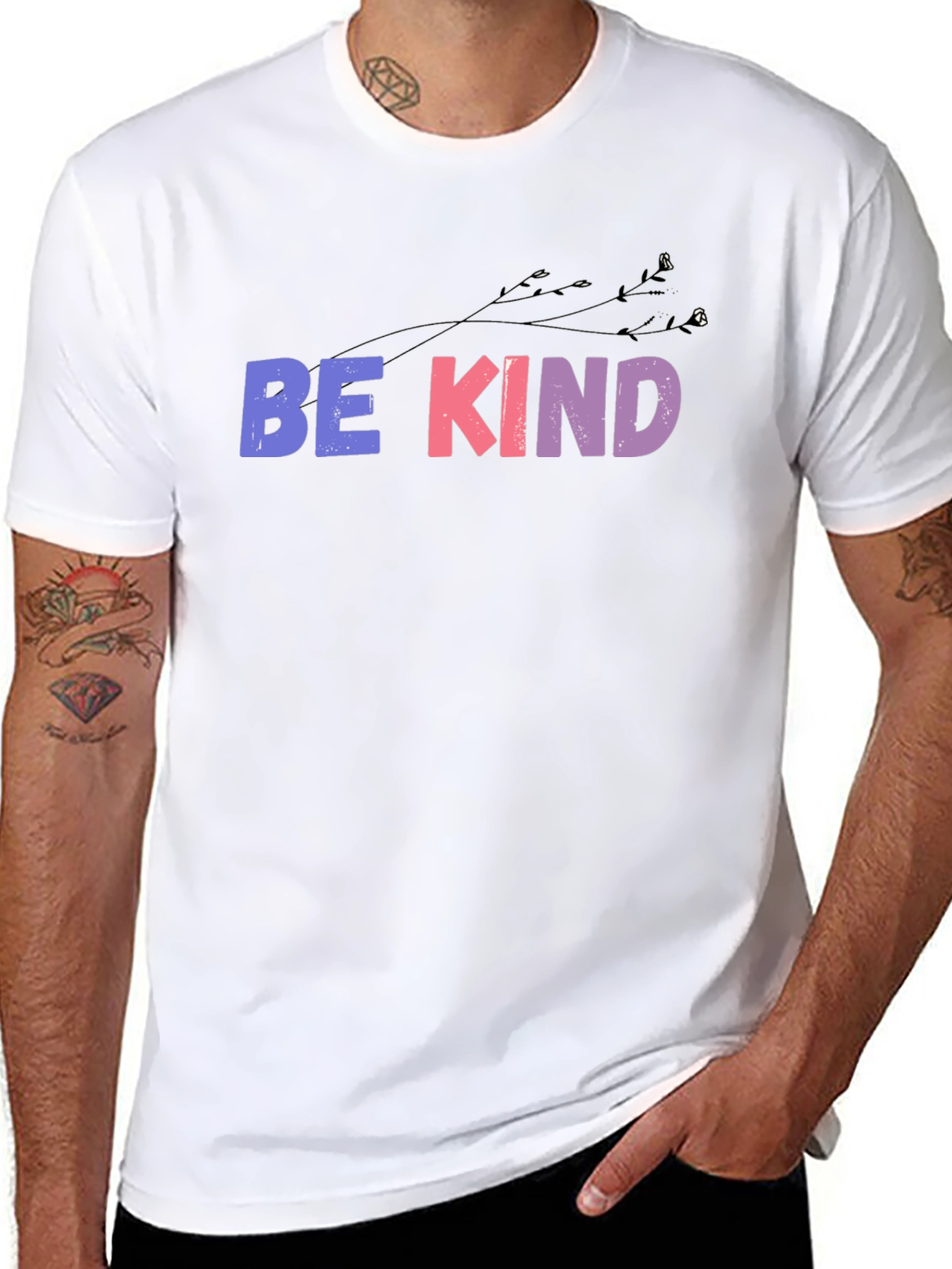 Be Kind Graphic Tee - Soft Black Cotton T-Shirt