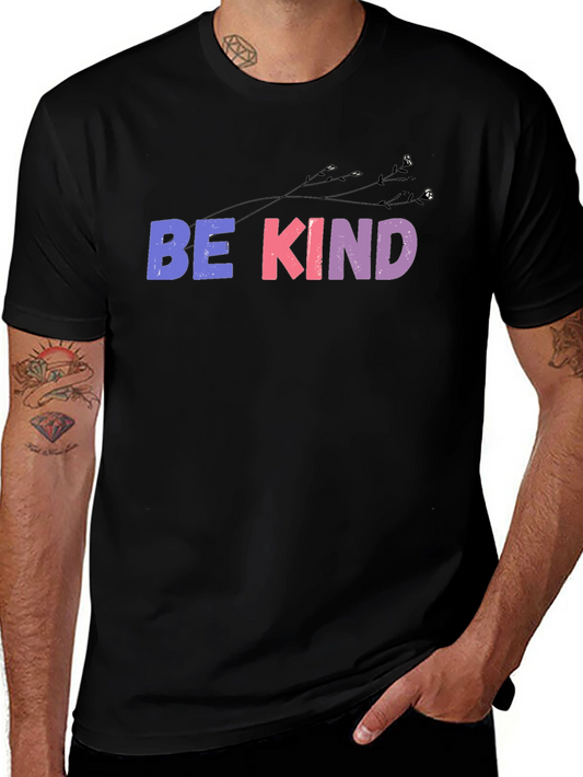 Be Kind Graphic Tee - Soft Black Cotton T-Shirt