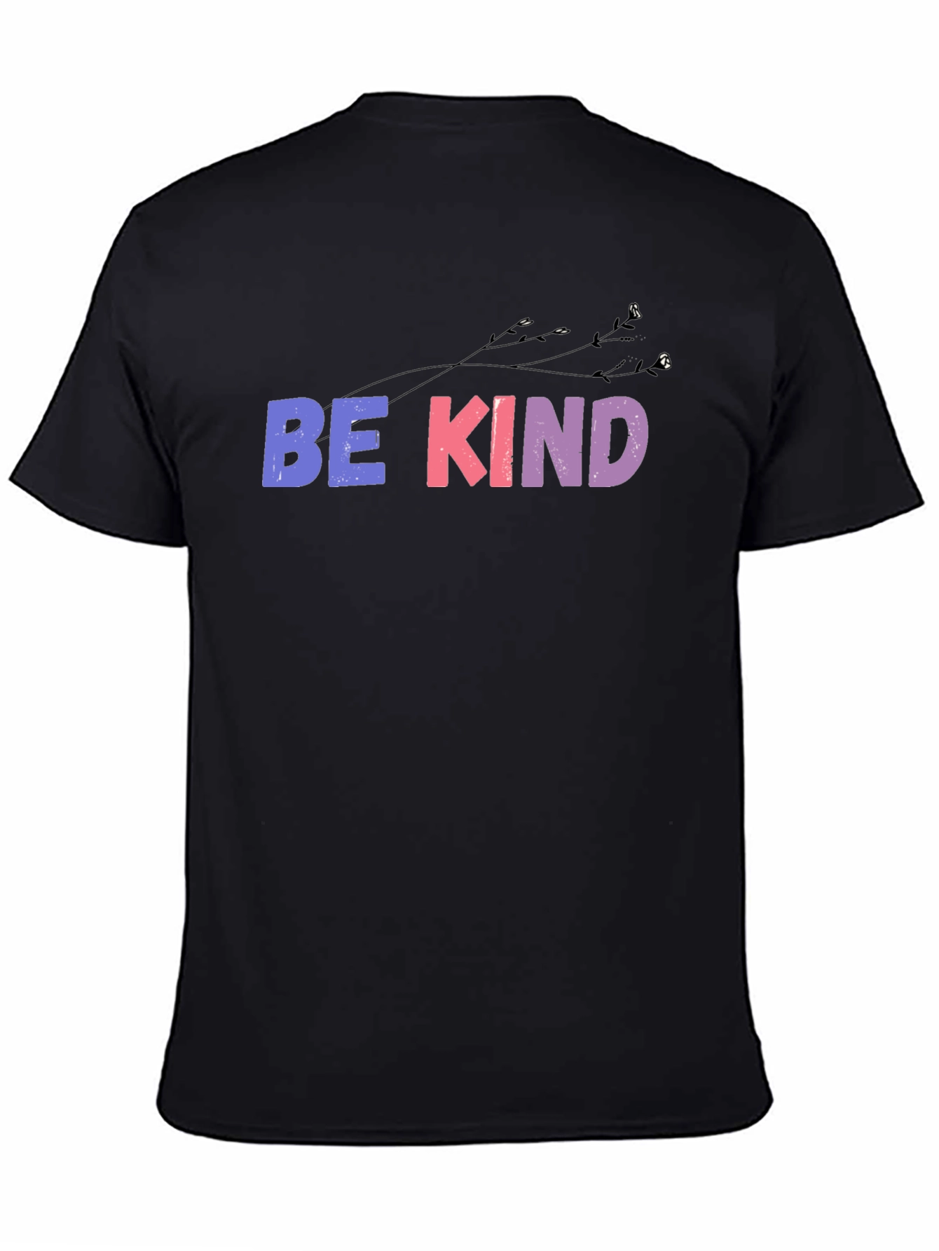 Be Kind Graphic Tee - Soft Black Cotton T-Shirt