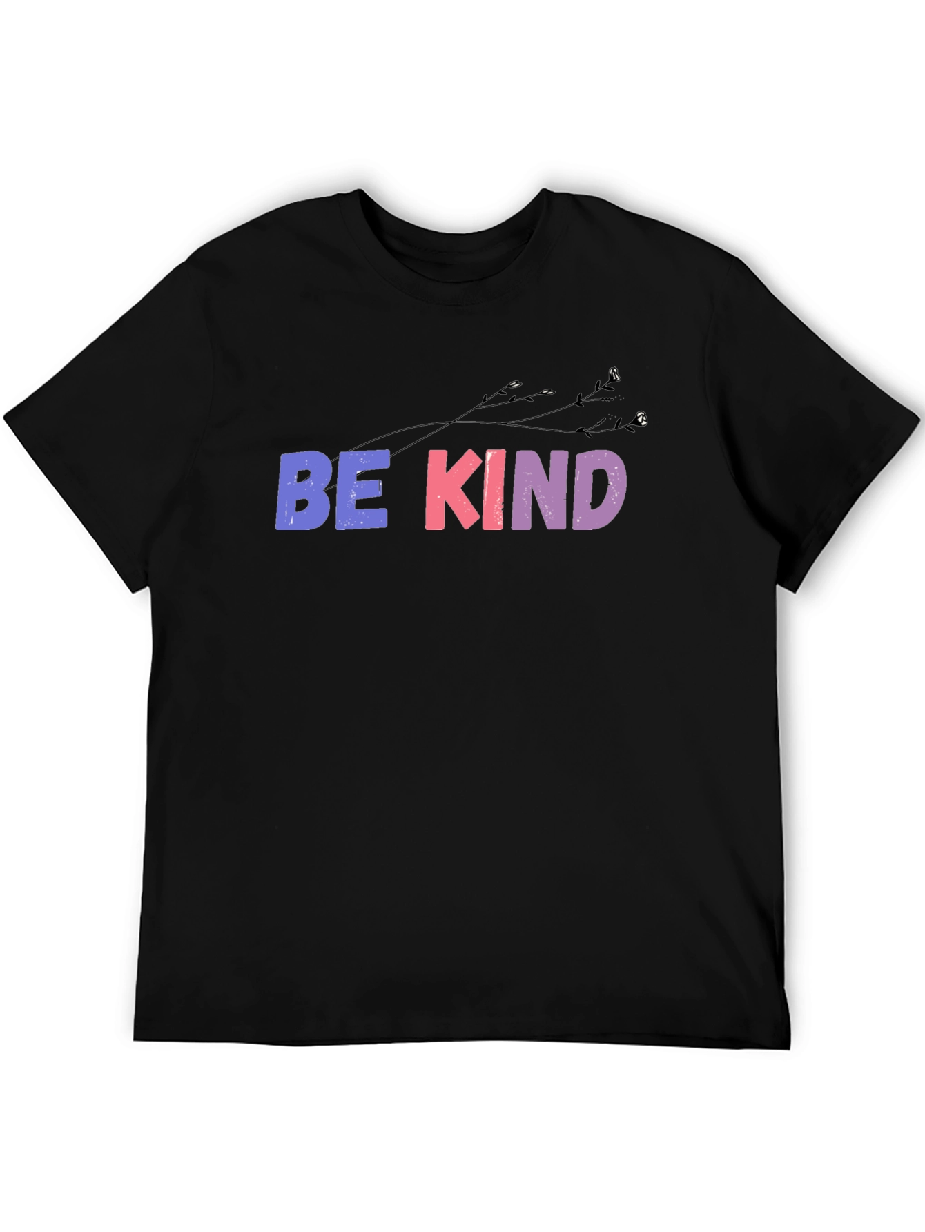 Be Kind Graphic Tee - Soft Black Cotton T-Shirt