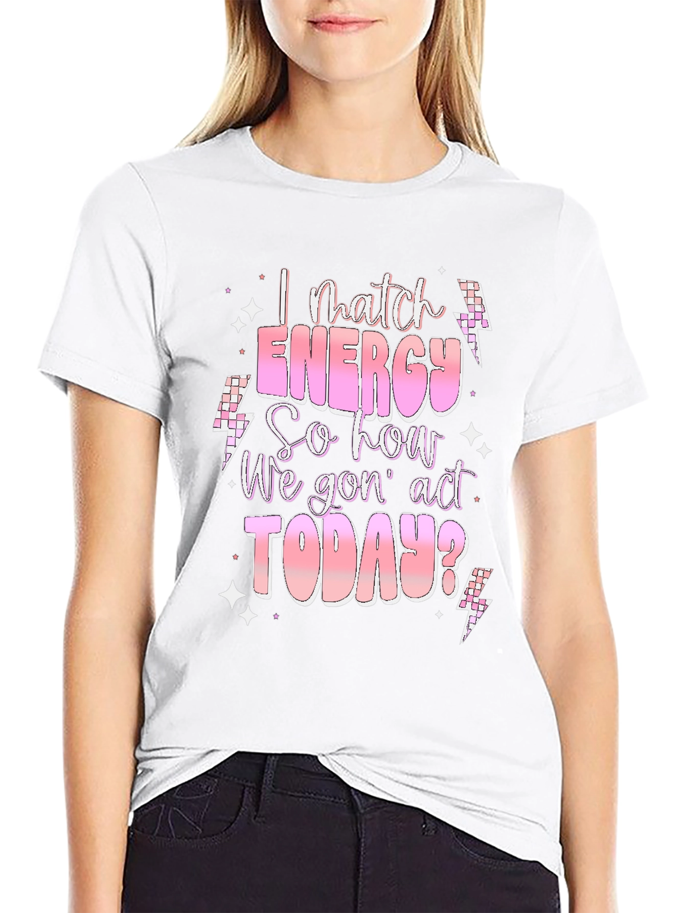 I Match Energy T-Shirt - Trendy Graphic Tee