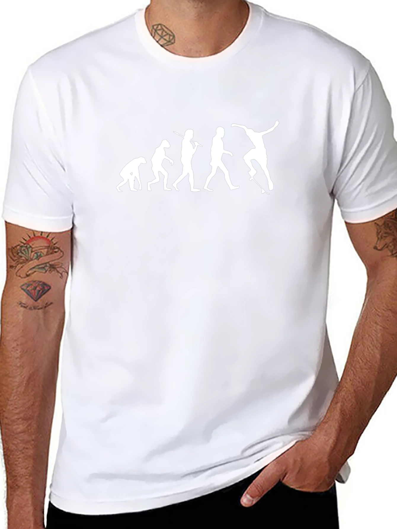 Evolution of Skateboarding Graphic T-Shirt
