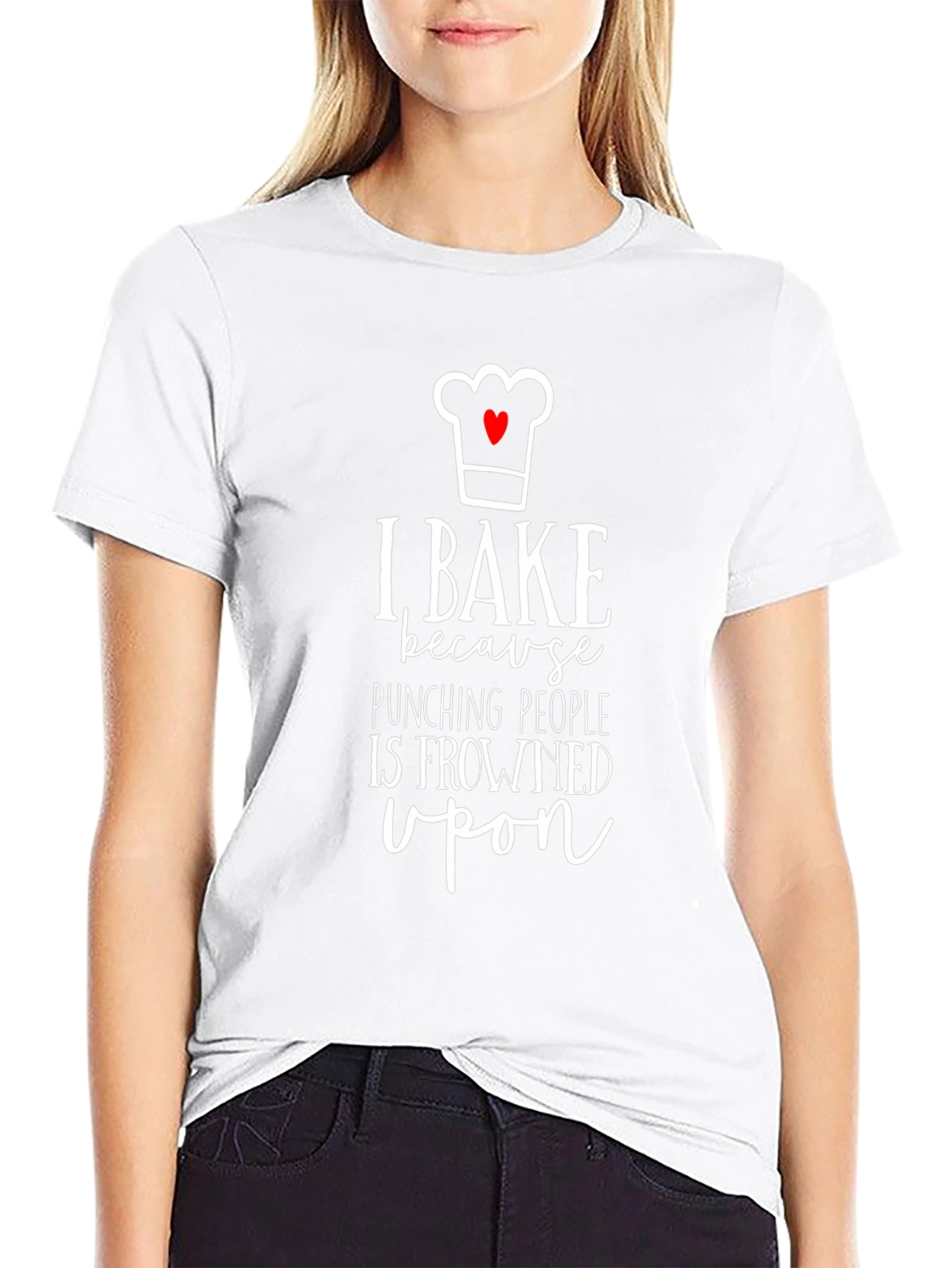 I Bake Because Punching People is Frowned Upon T-Shirt