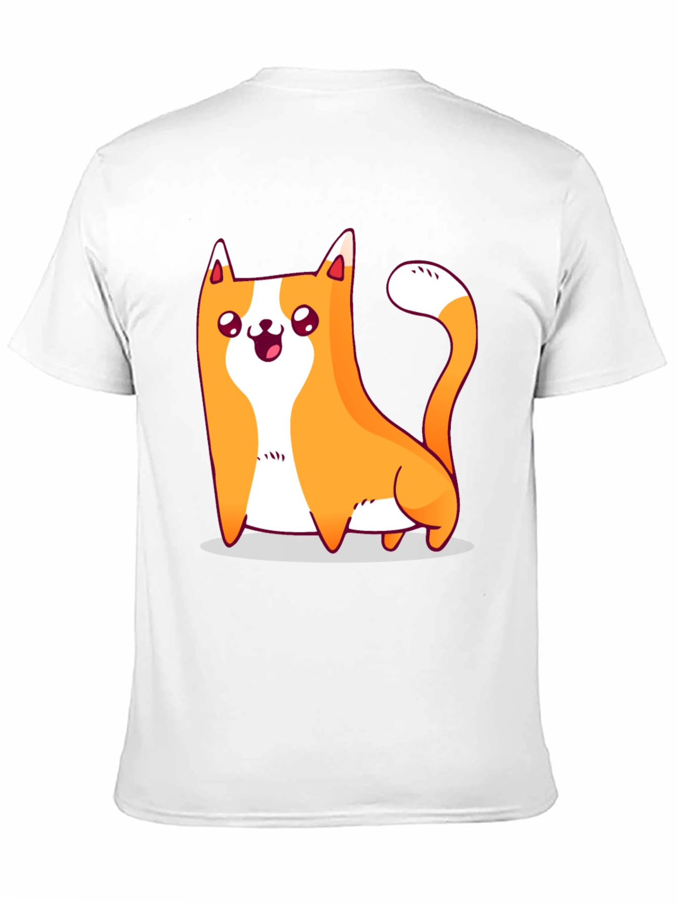 Cute Cat Graphic Black T-Shirt