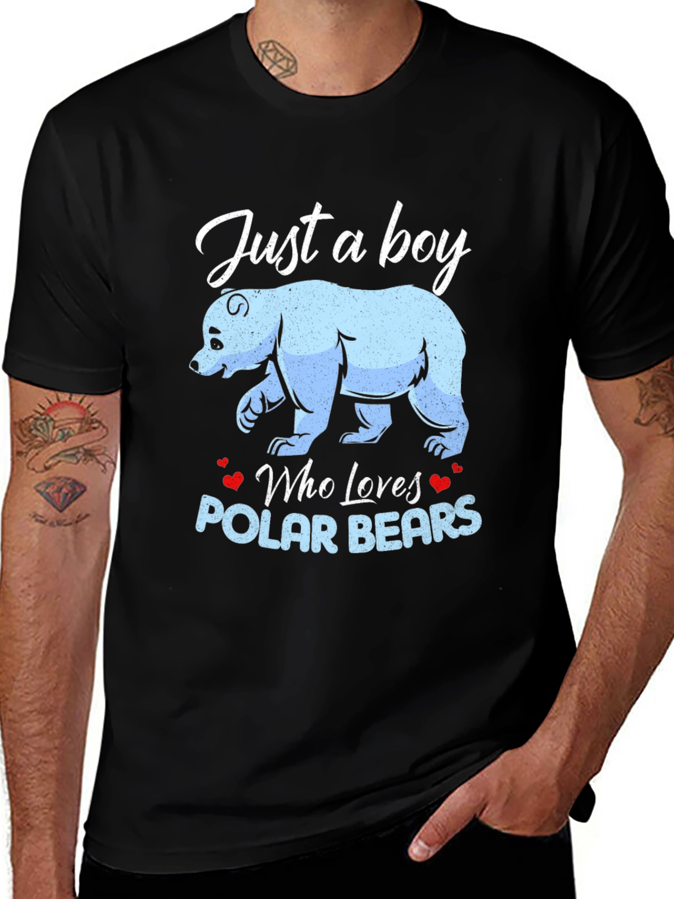 Boy Loves Polar Bears Graphic Tee