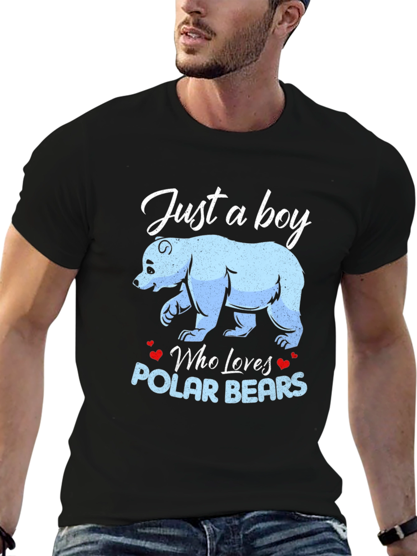 Boy Loves Polar Bears Graphic Tee