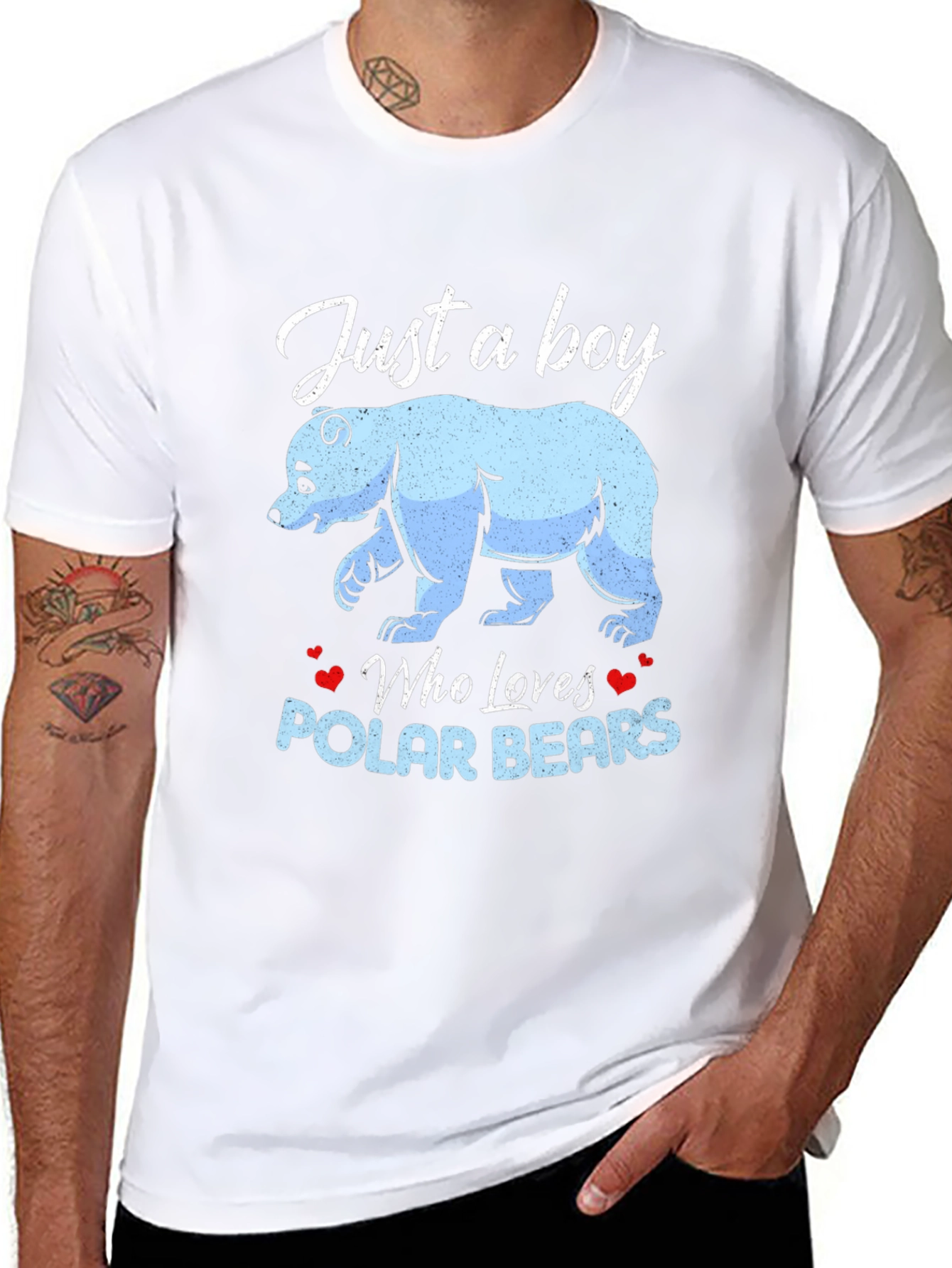 Boy Loves Polar Bears Graphic Tee