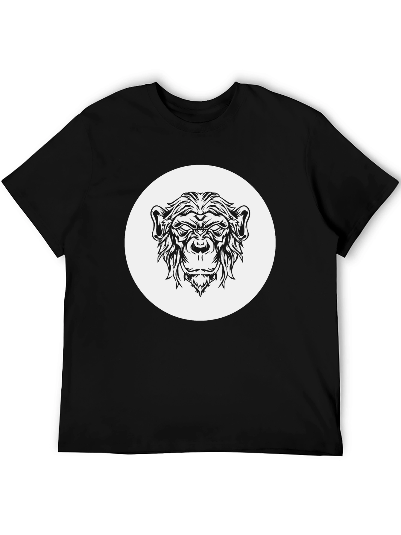 Cool Ape Graphic Tee - Black Cotton Shirt