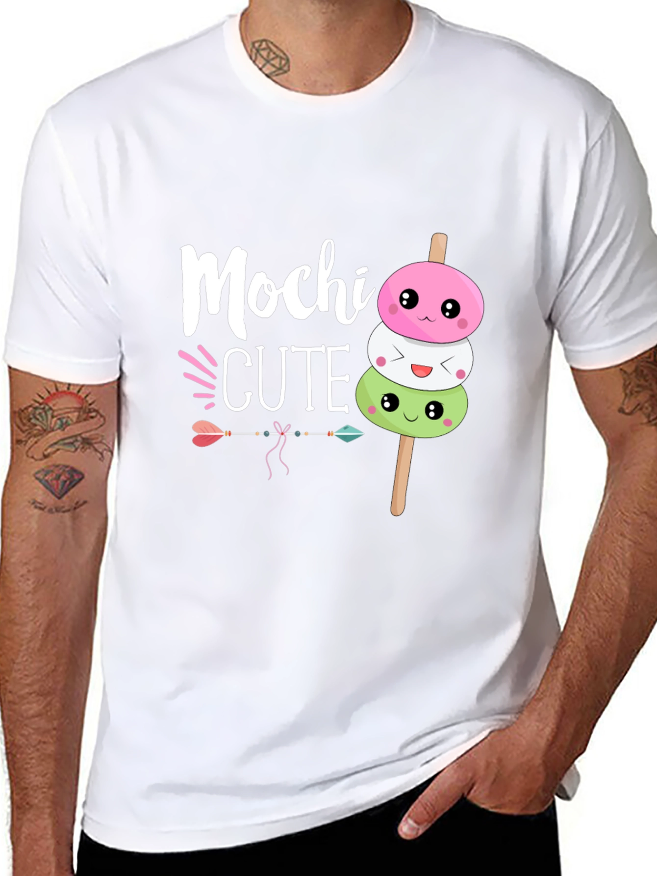Cute Mochi Stack T-Shirt - Kawaii Japanese Dessert Tee