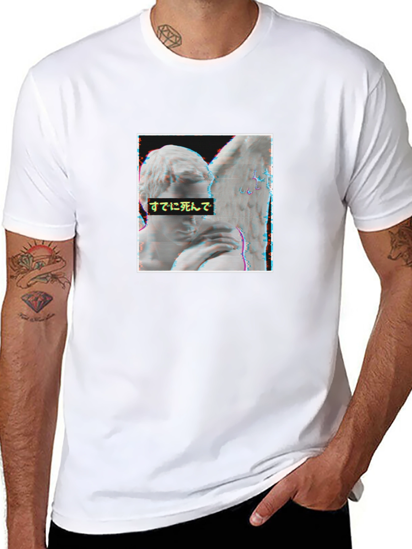 Angel Aesthetic T-Shirt - Vaporwave Style