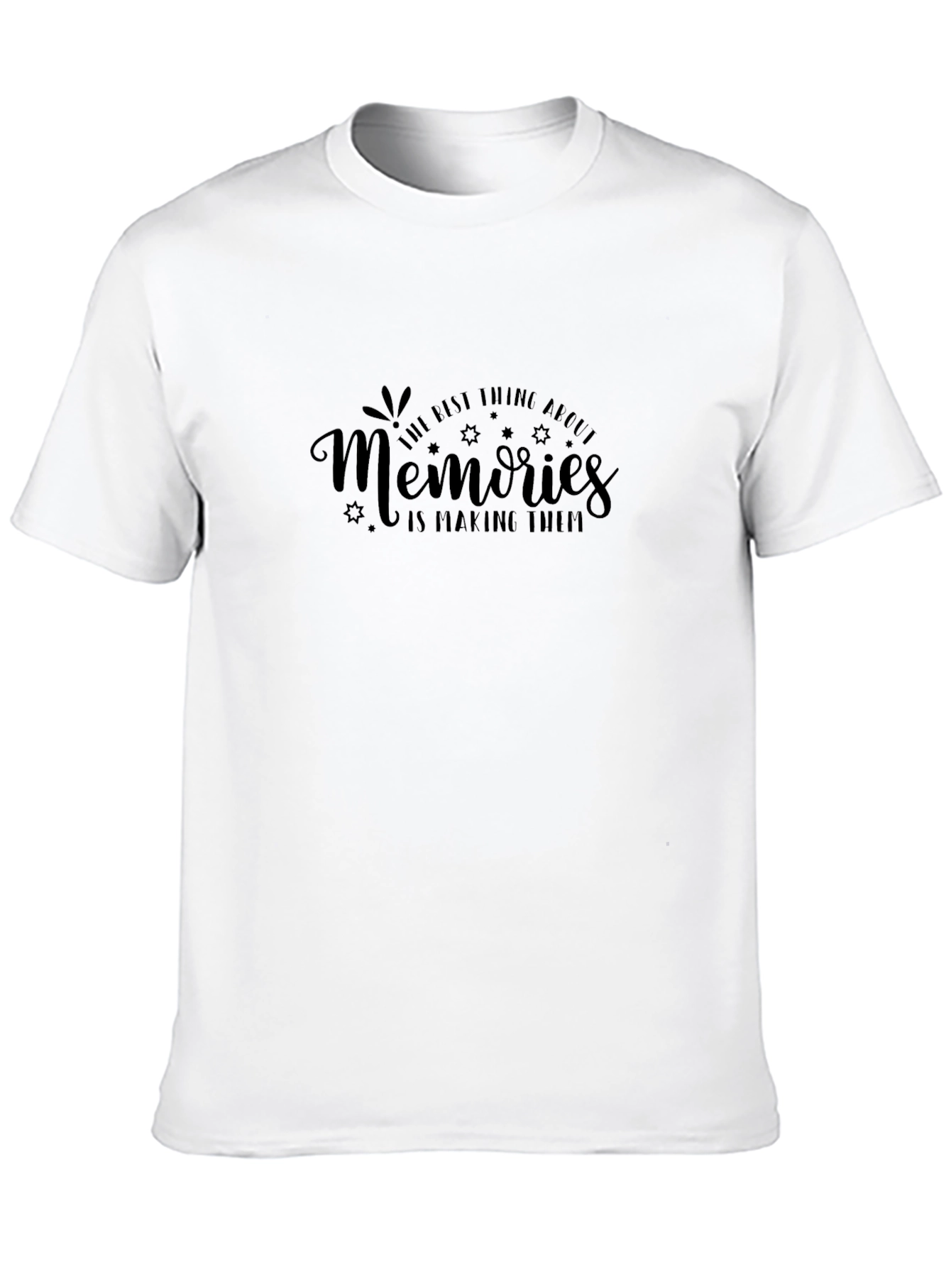 Memories T-Shirt - Black Crew Neck