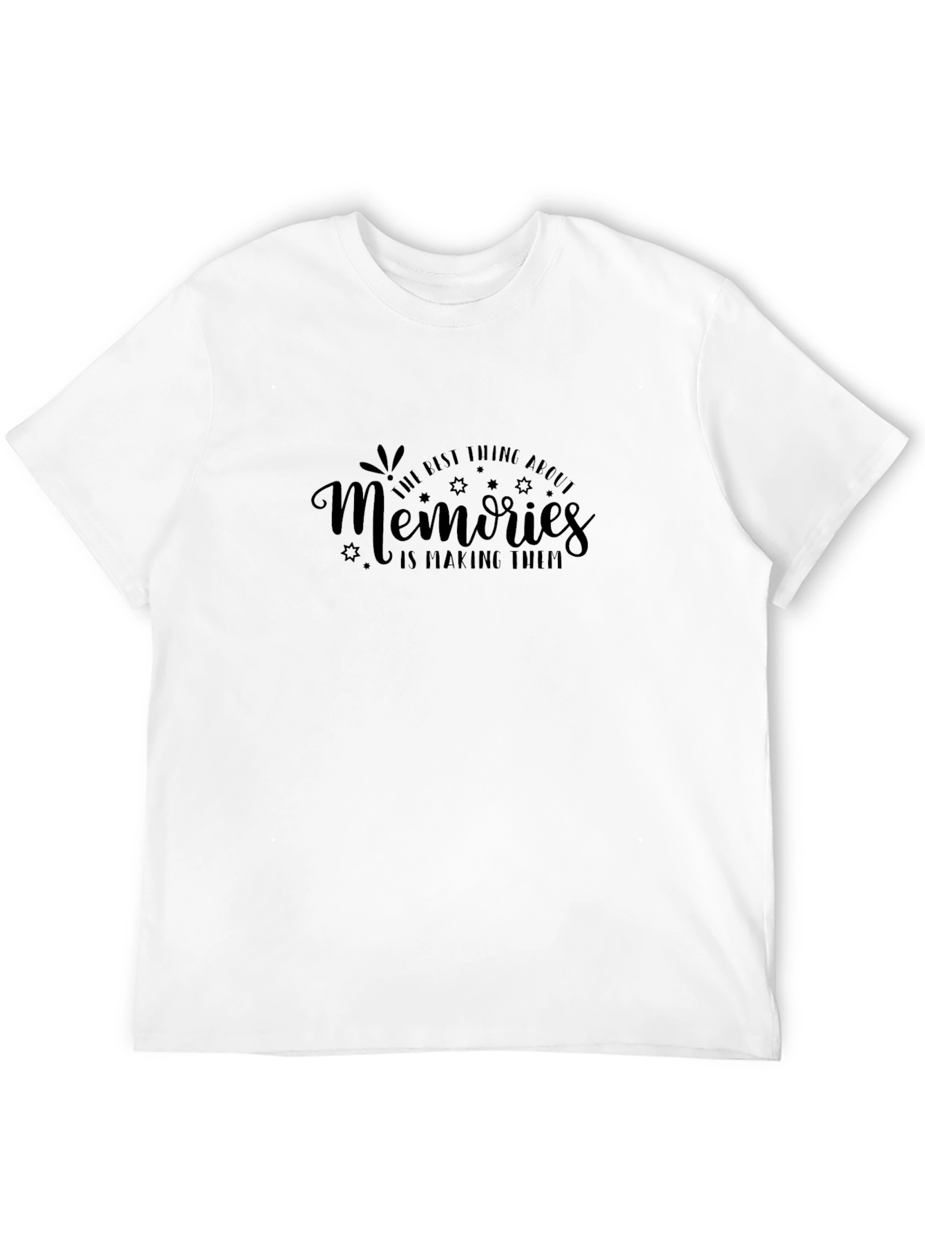 Memories T-Shirt - Black Crew Neck