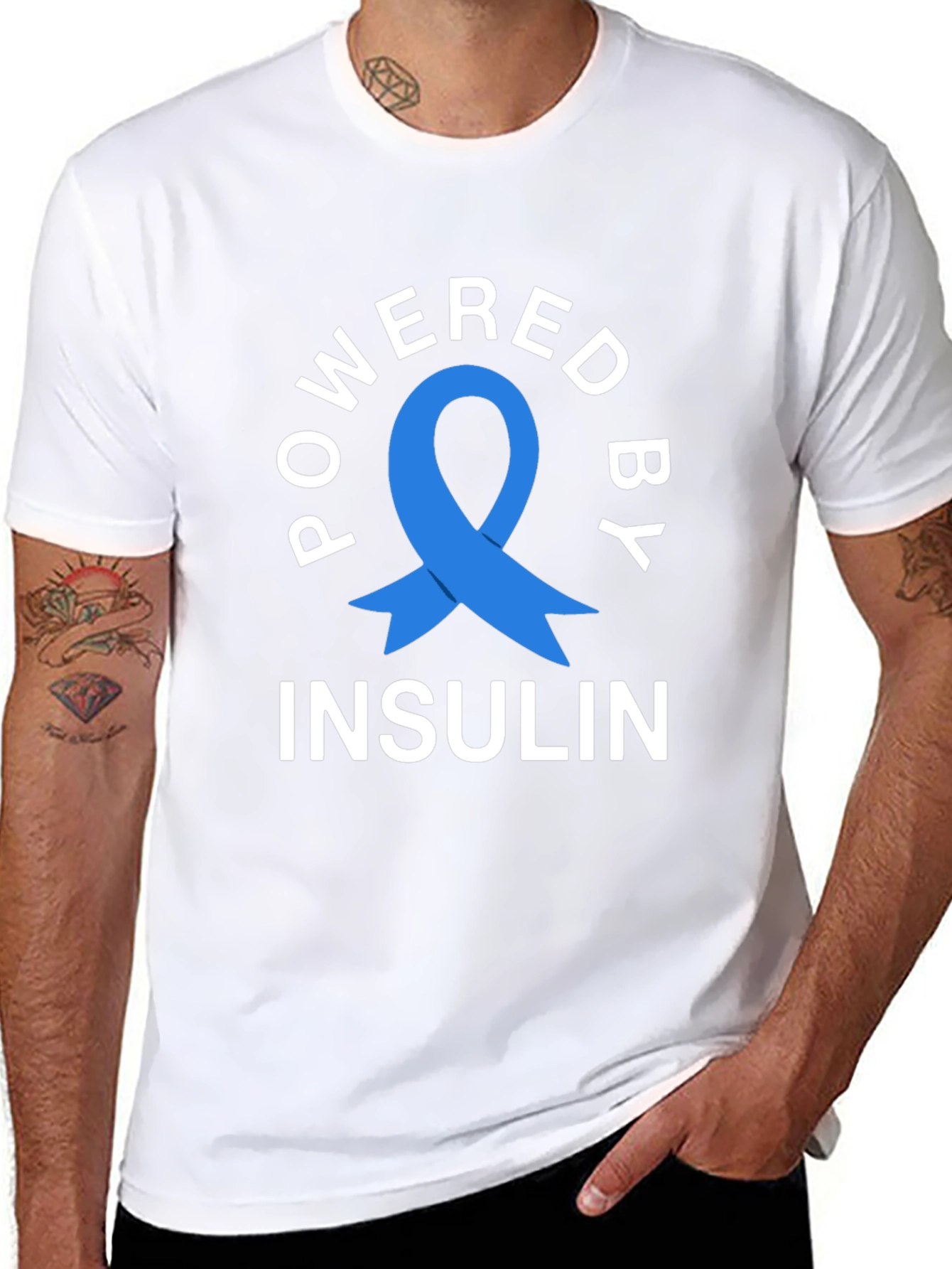 Powered By Insulin Awareness T-Shirt
