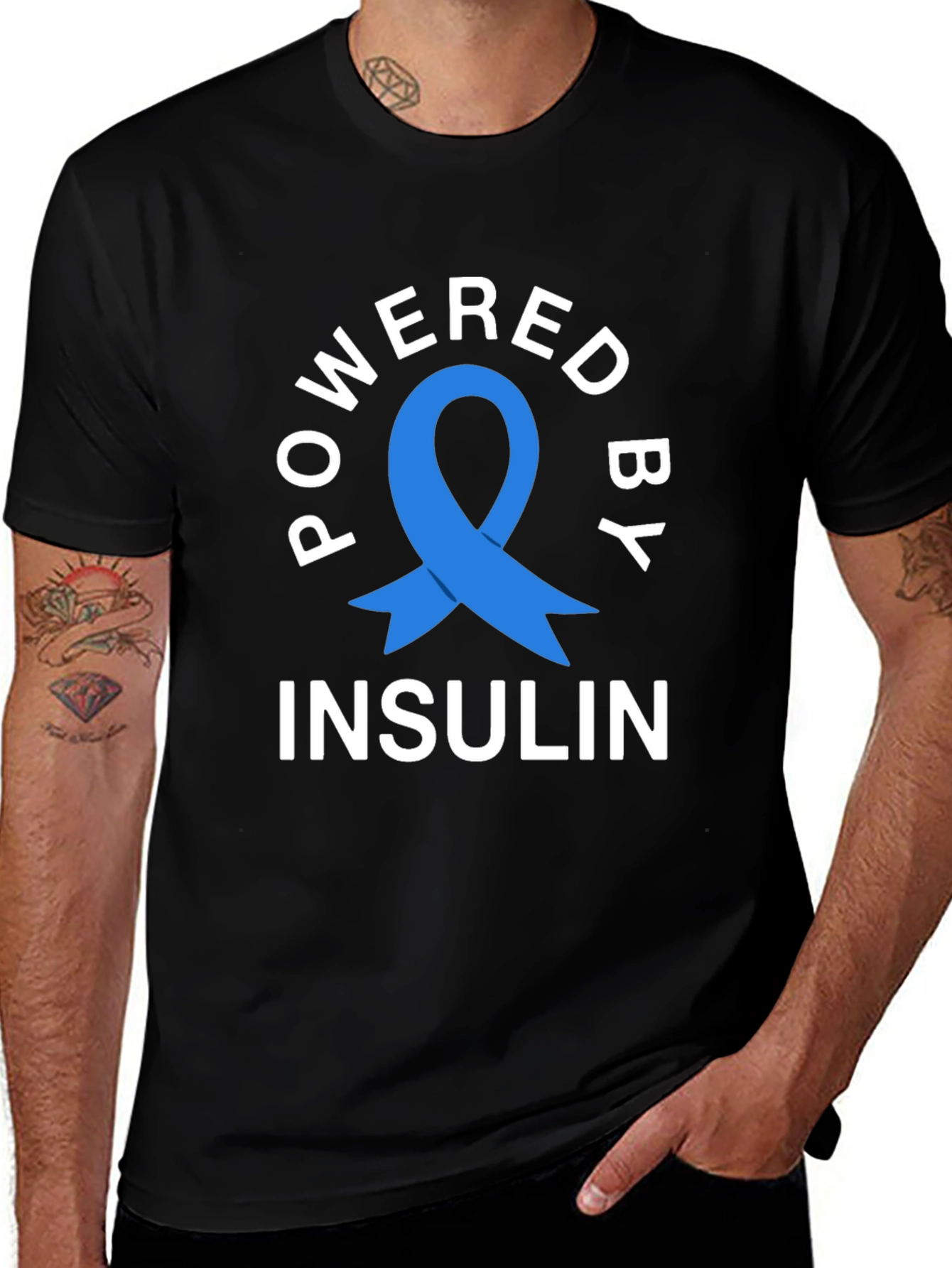 Powered By Insulin Awareness T-Shirt
