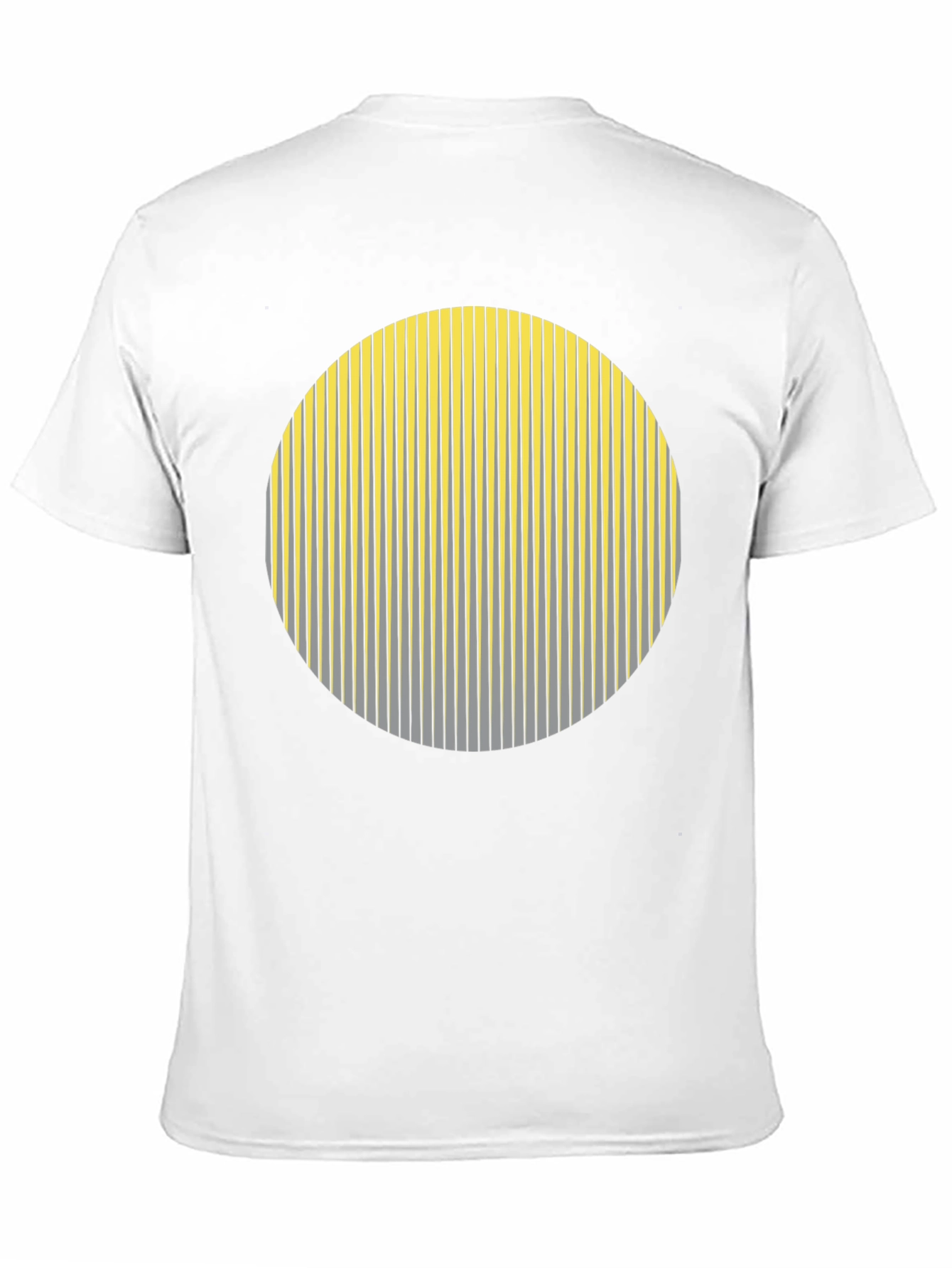Striped Circle Graphic Black T-Shirt