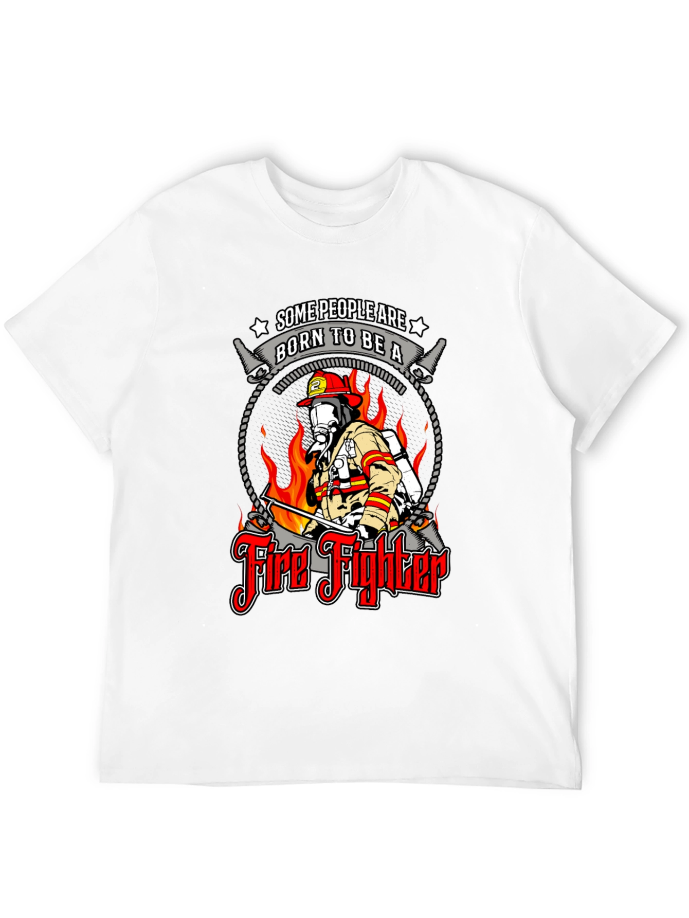 Born to Be a Firefighter Graphic T-Shirt