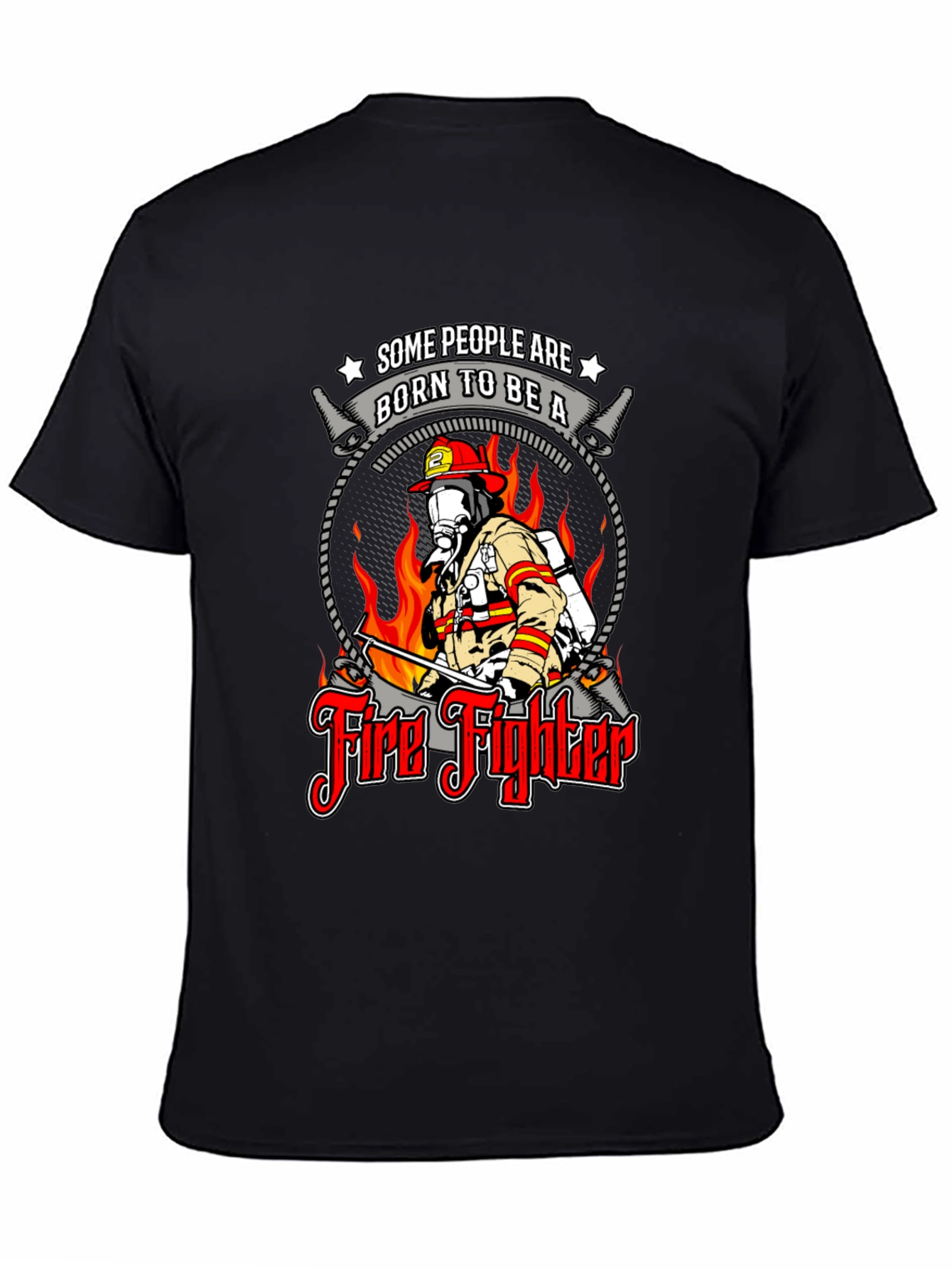Born to Be a Firefighter Graphic T-Shirt