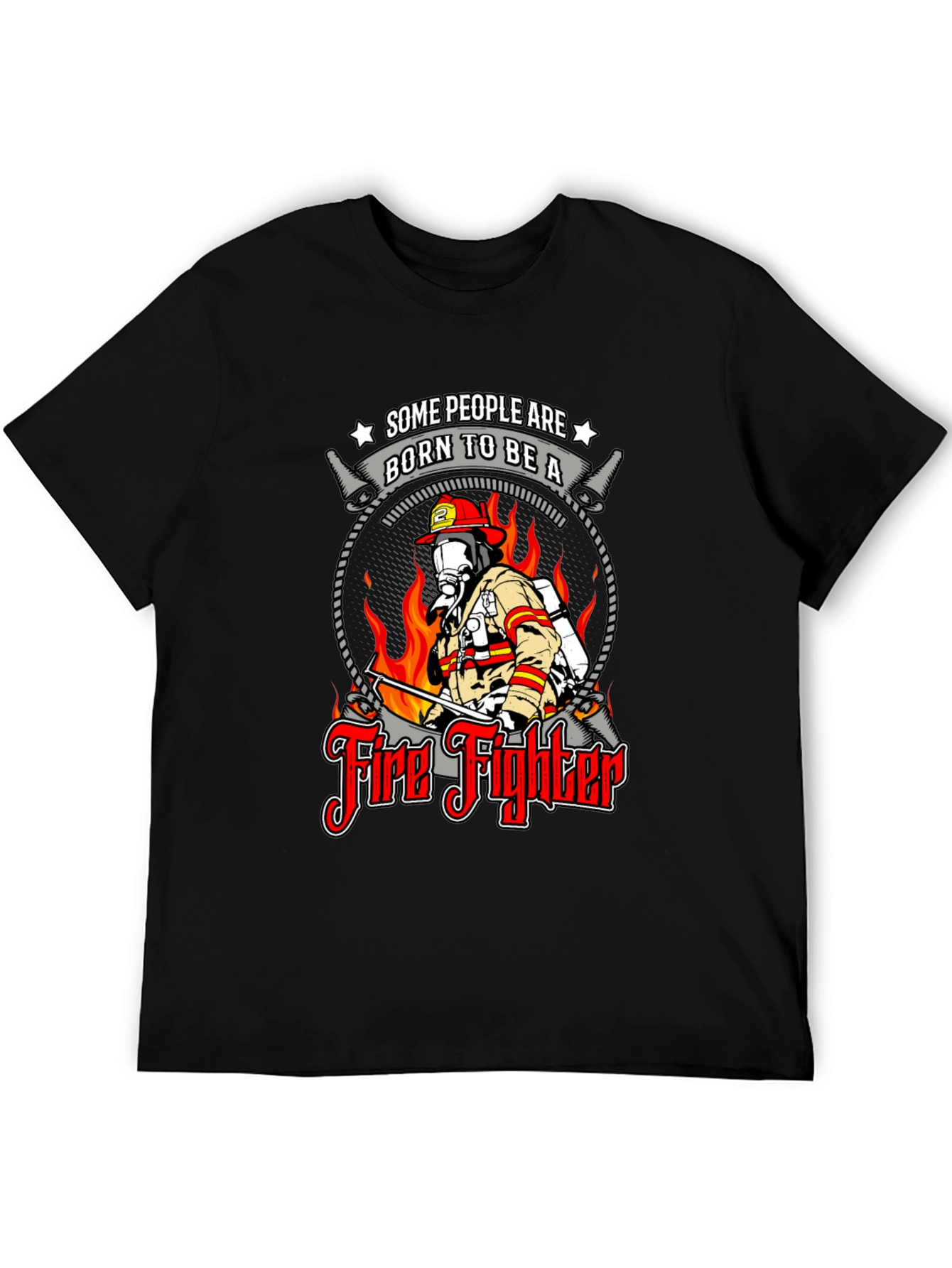 Born to Be a Firefighter Graphic T-Shirt