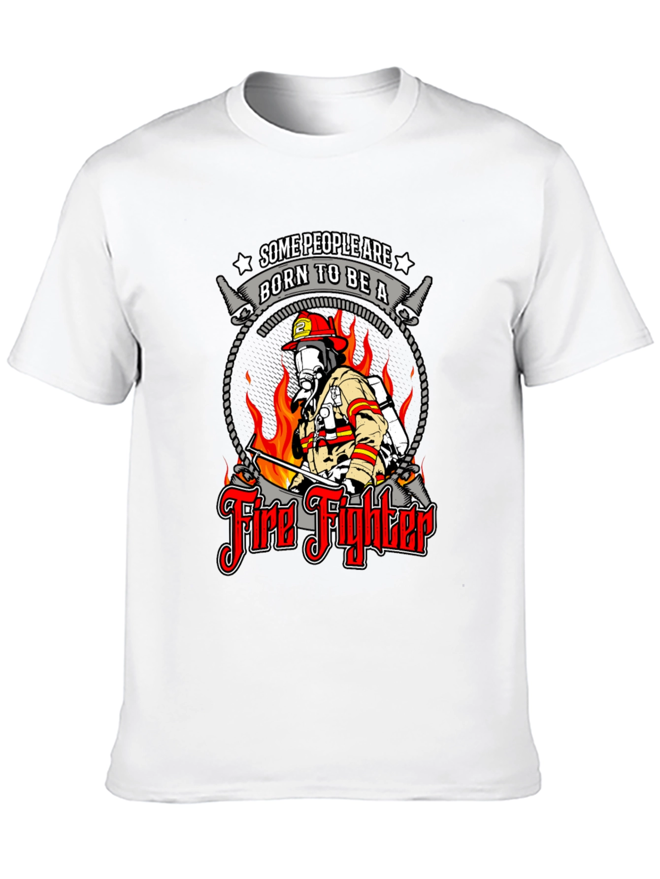 Born to Be a Firefighter Graphic T-Shirt
