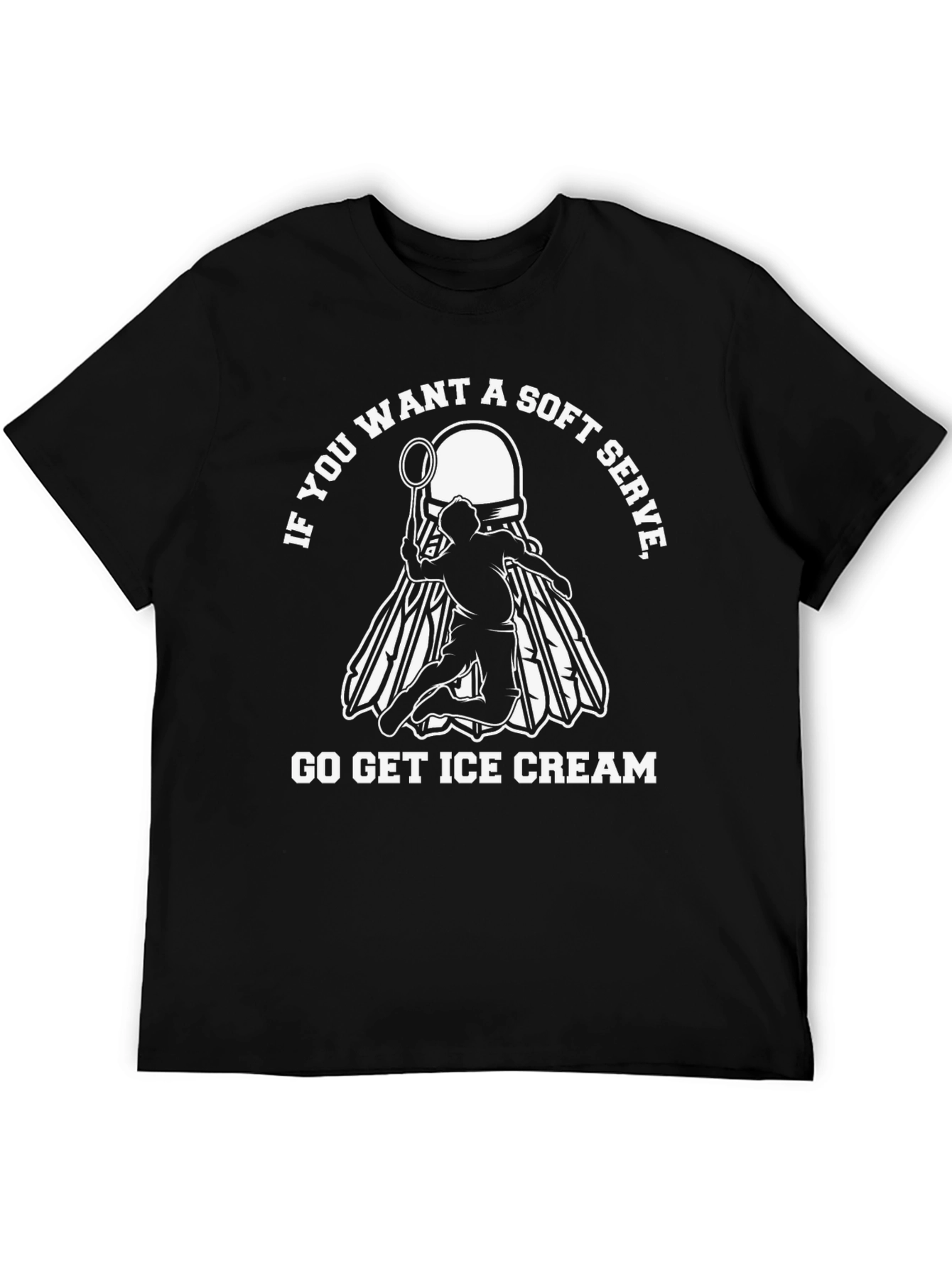 Soft Serve Badminton T-Shirt - Ice Cream