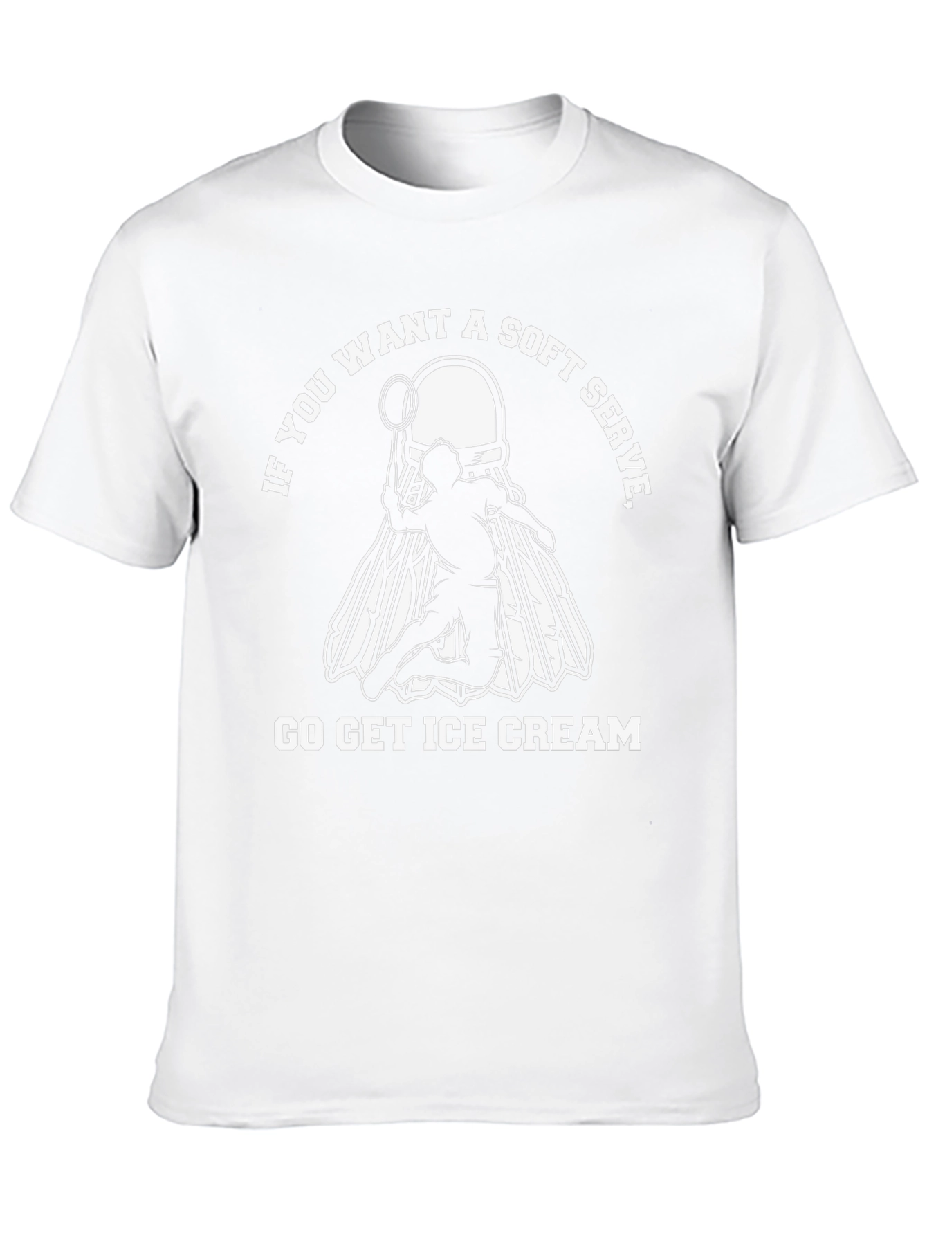 Soft Serve Badminton T-Shirt - Ice Cream