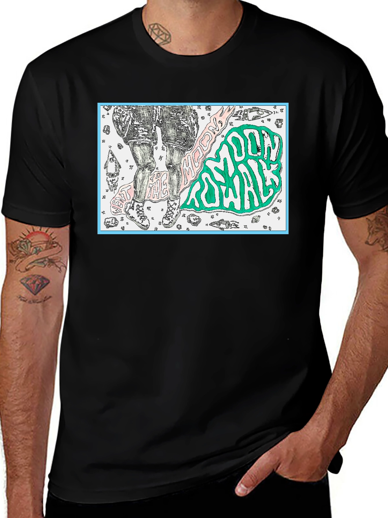 Beat the Moon Youth Royale Black Graphic T-Shirt