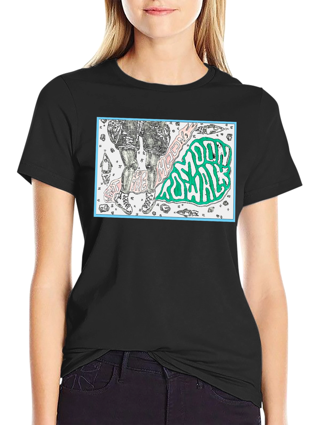Beat the Moon Youth Royale Black Graphic T-Shirt