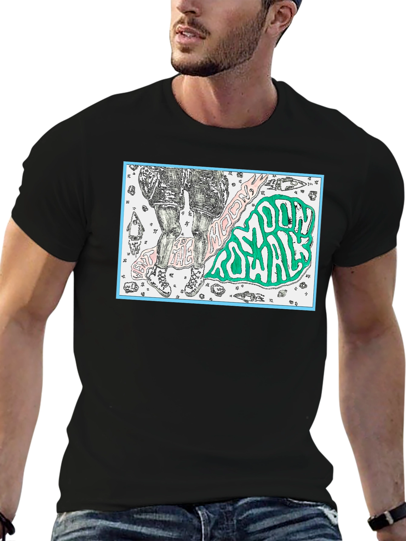 Beat the Moon Youth Royale Black Graphic T-Shirt