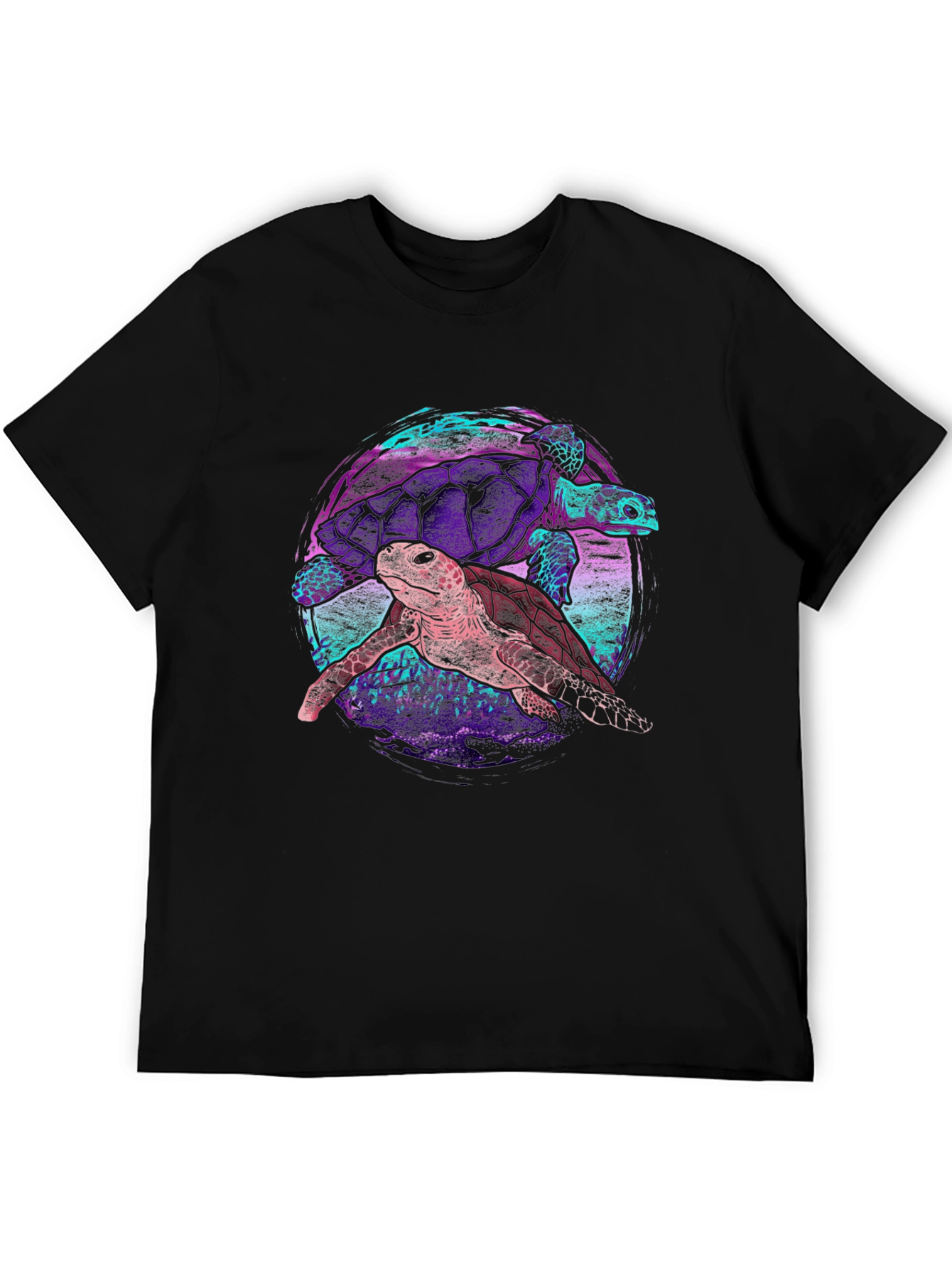 Turtle Duo Graphic Tee - Trendy Comfort