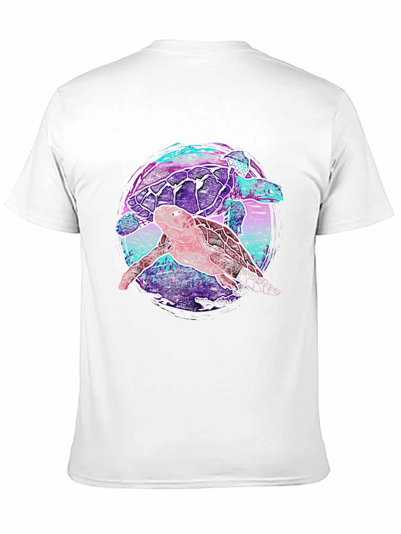 Turtle Duo Graphic Tee - Trendy Comfort