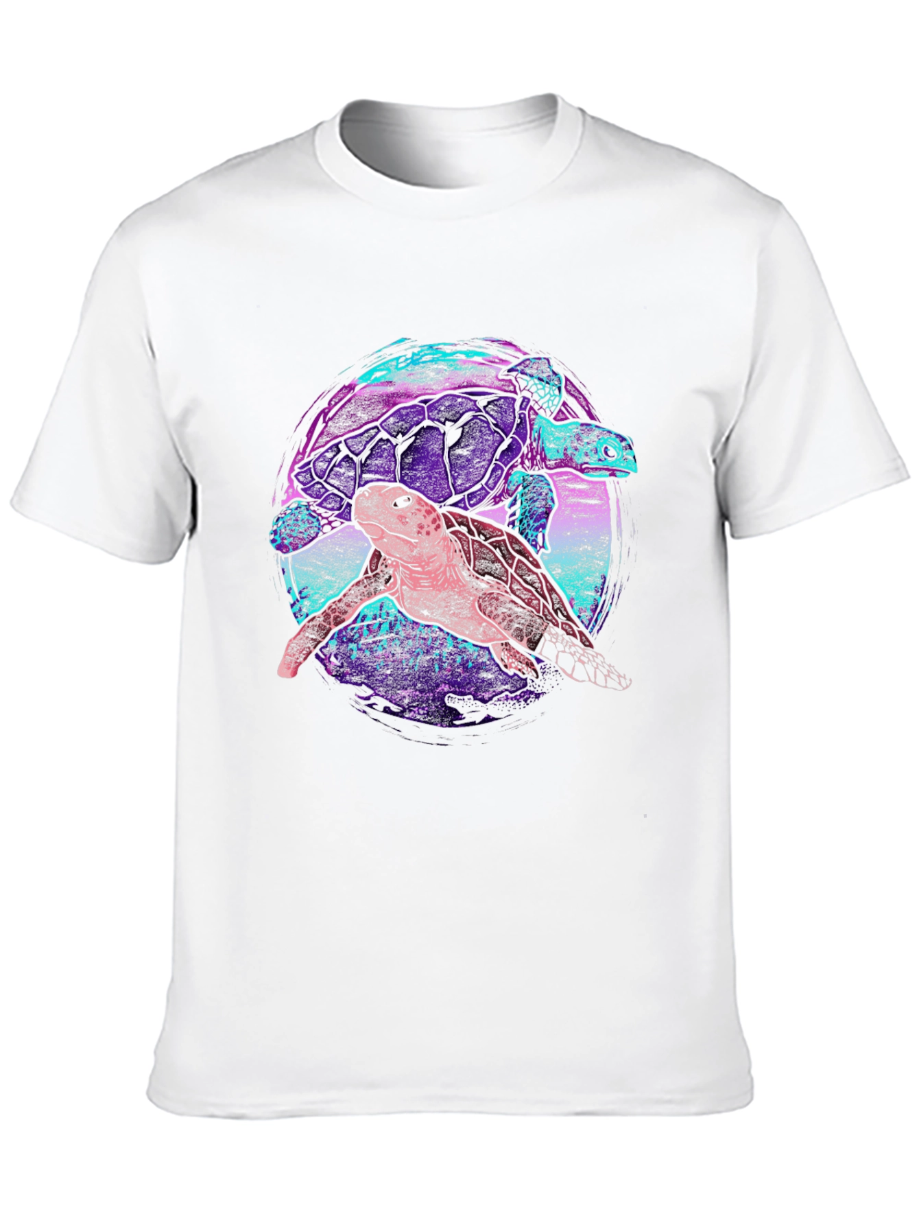 Turtle Duo Graphic Tee - Trendy Comfort
