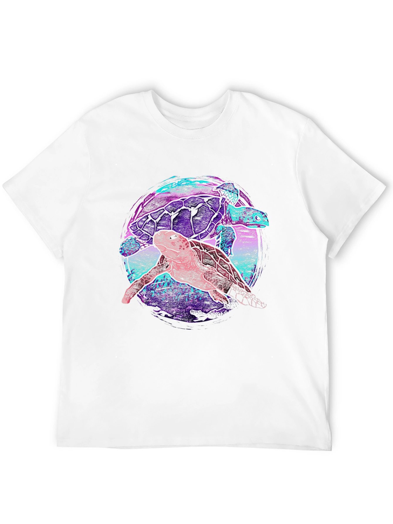 Turtle Duo Graphic Tee - Trendy Comfort