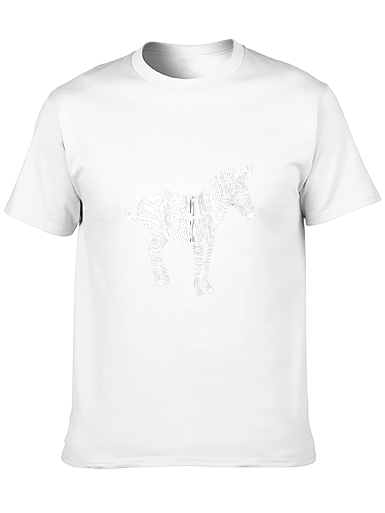 Zebra Strong Graphic T-Shirt - Black