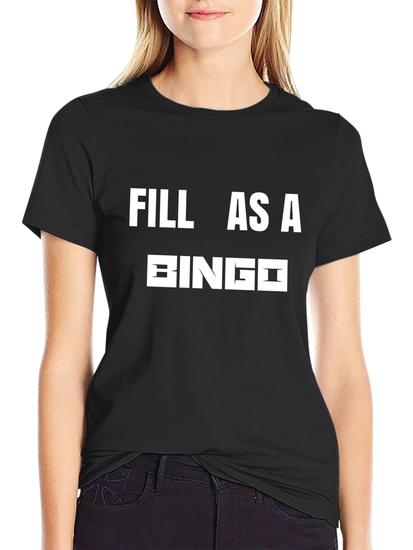 Fill As A Bingo Black T-Shirt