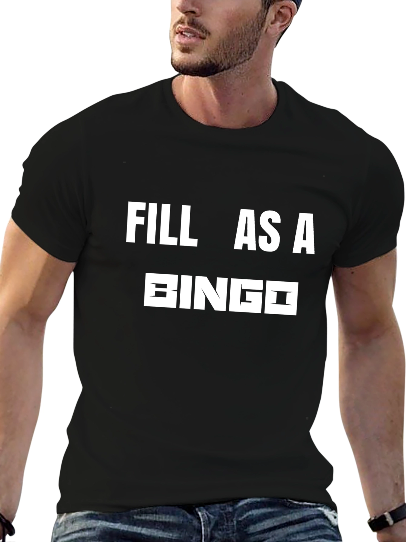 Fill As A Bingo Black T-Shirt