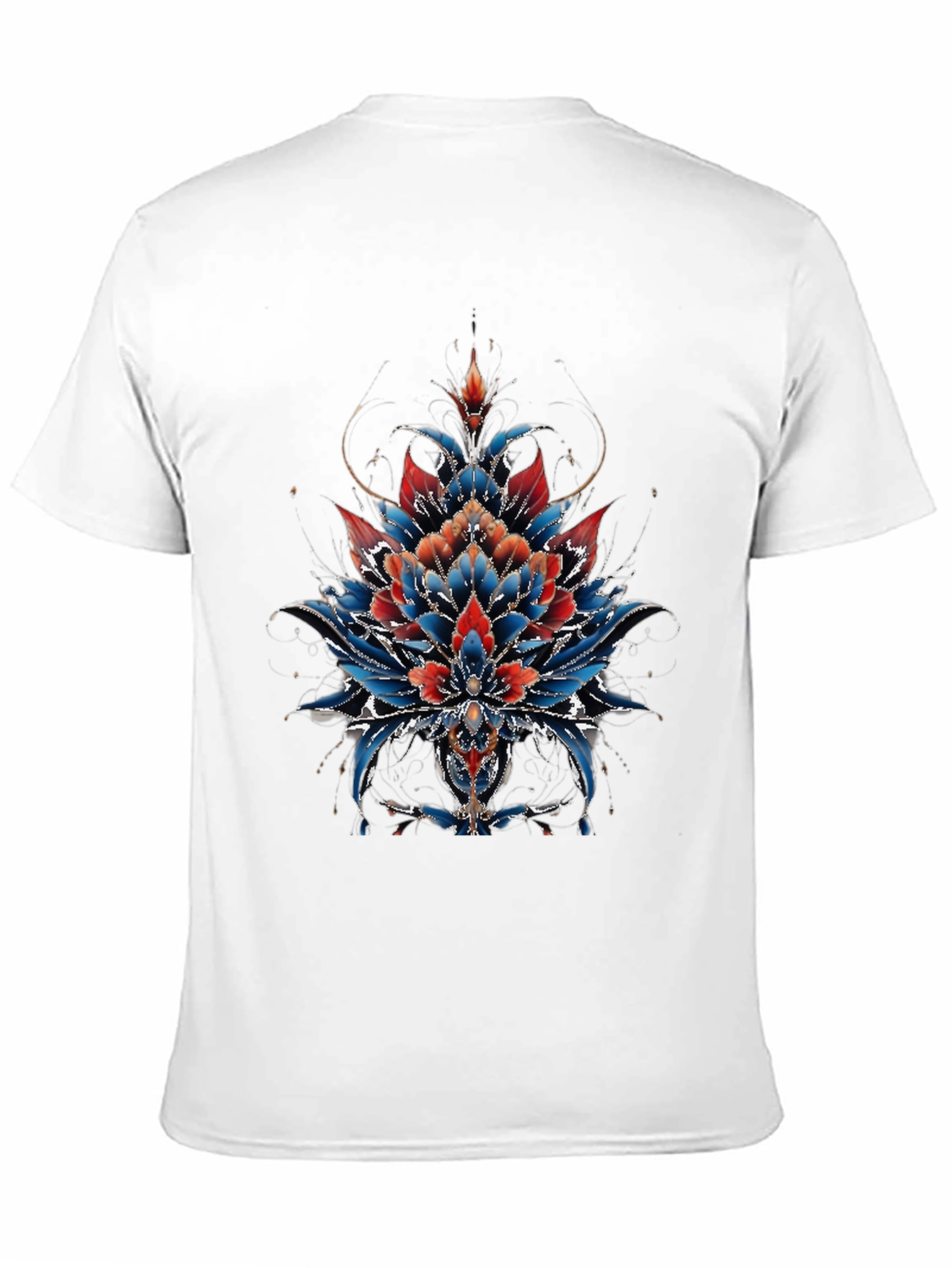 Floral Mandala Graphic Tee - Unique Artistic Design
