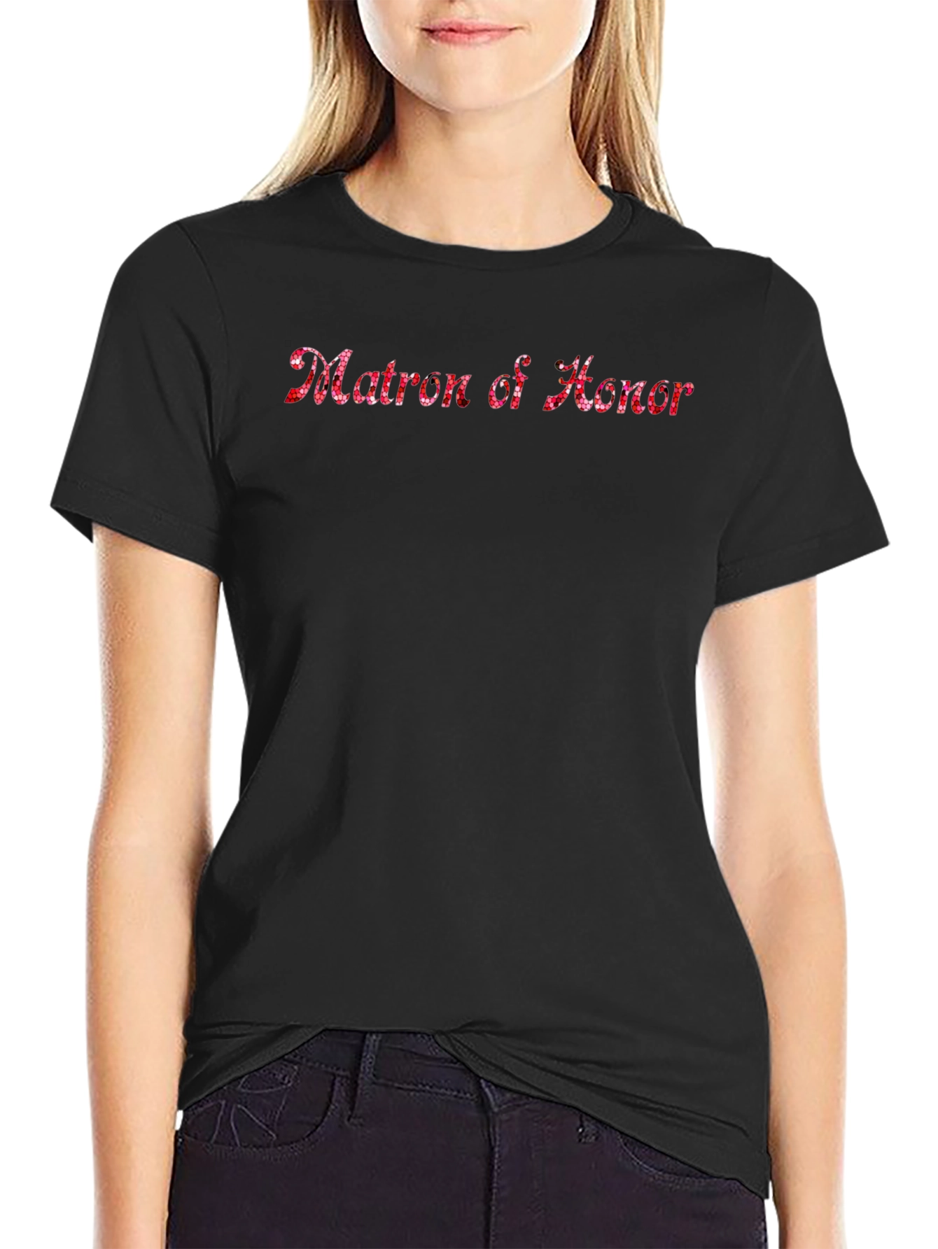 Matron of Honor Sparkle T-Shirt