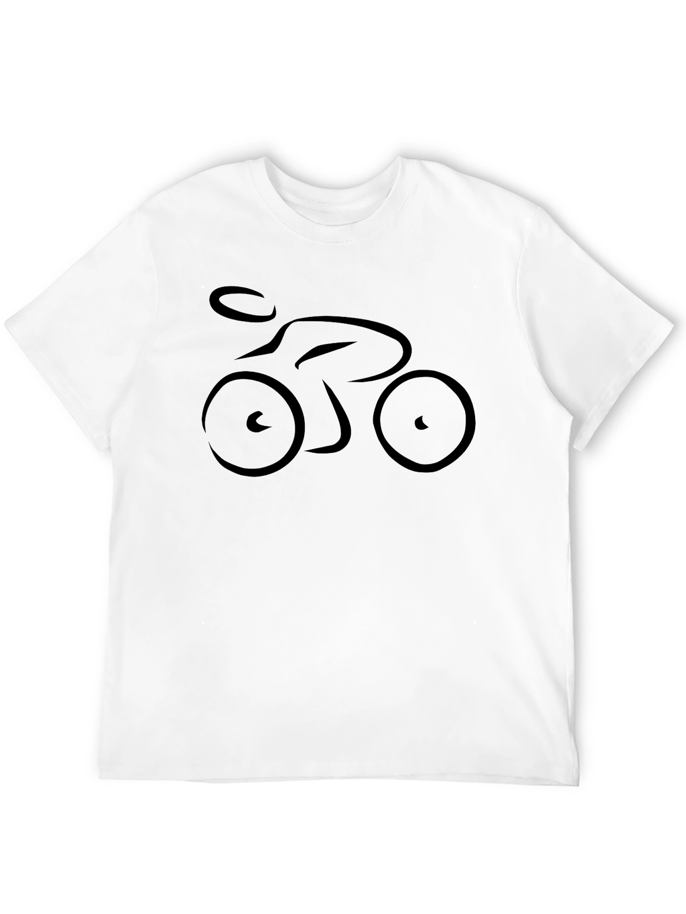 Biker T-Shirt - Minimalist Cycling Design