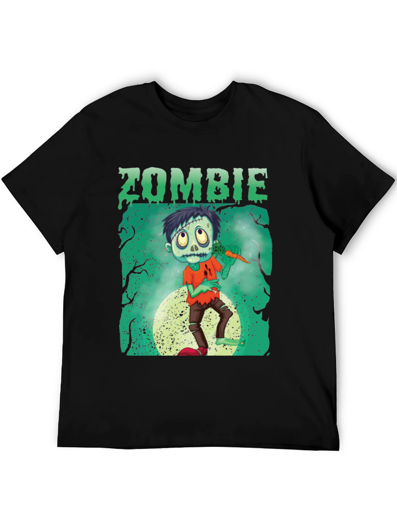 Zombie Carrot Halloween Graphic Tee