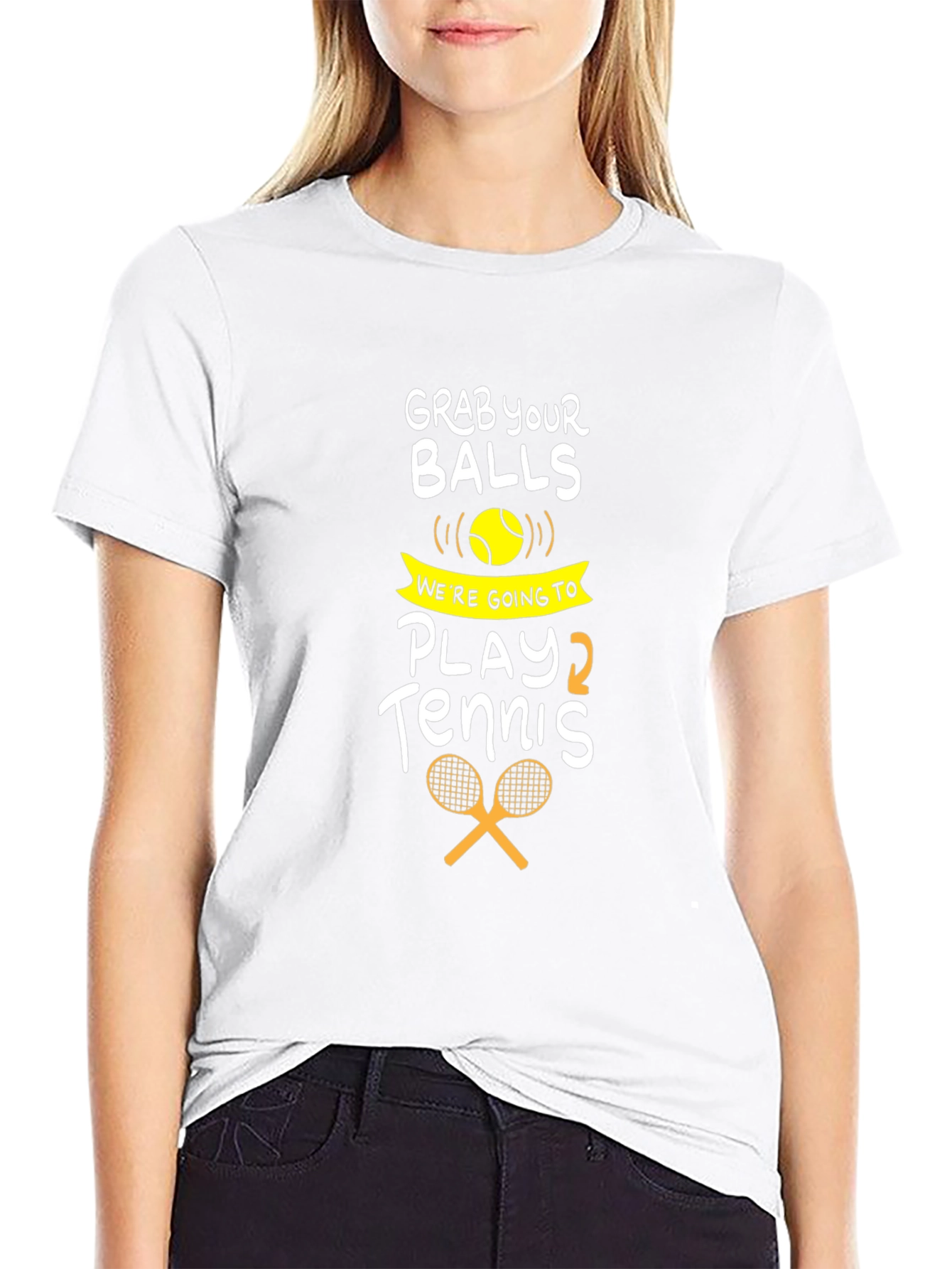 Funny Tennis T-Shirt - Grab Your Balls Play Tennis