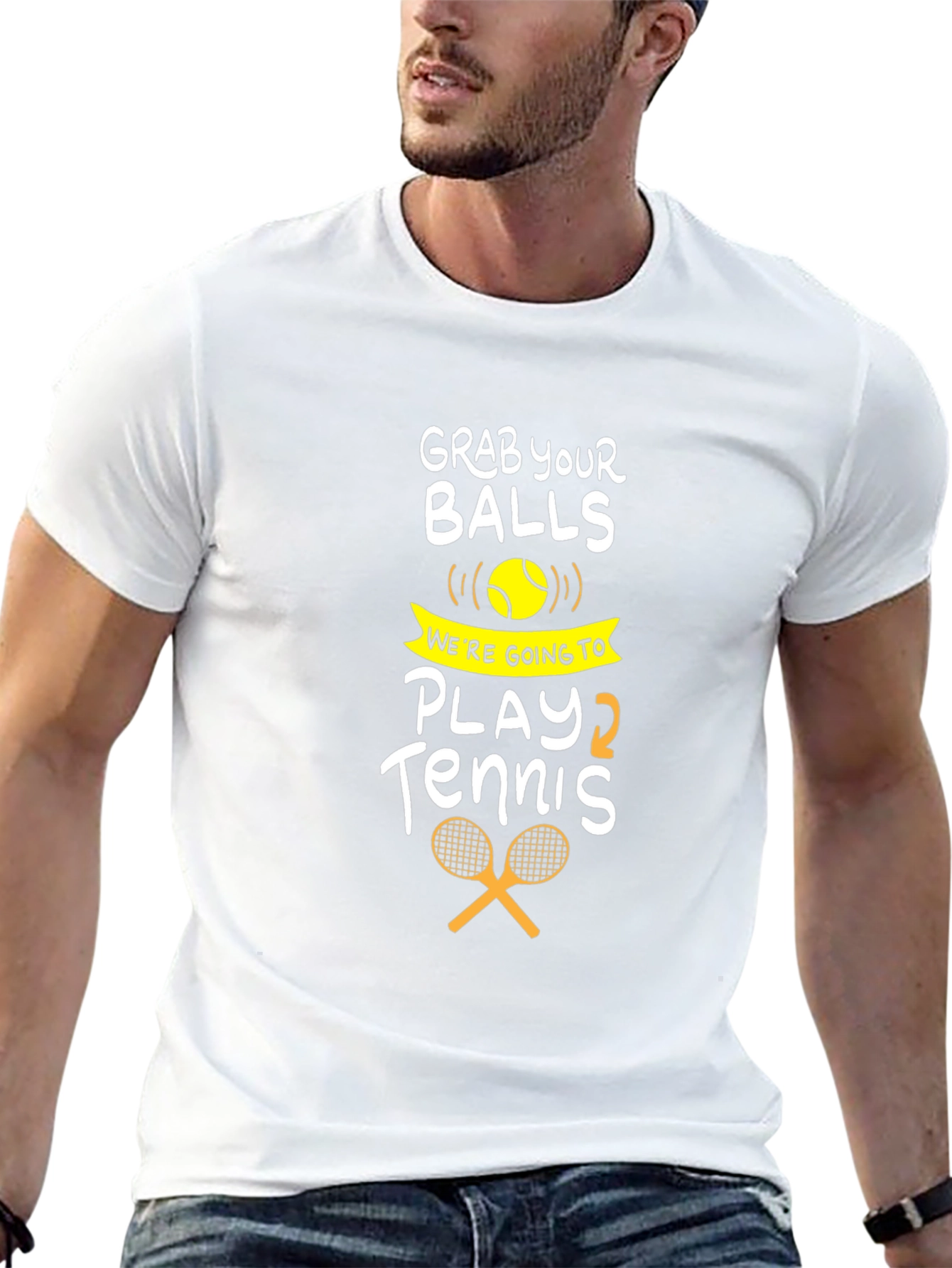 Funny Tennis T-Shirt - Grab Your Balls Play Tennis