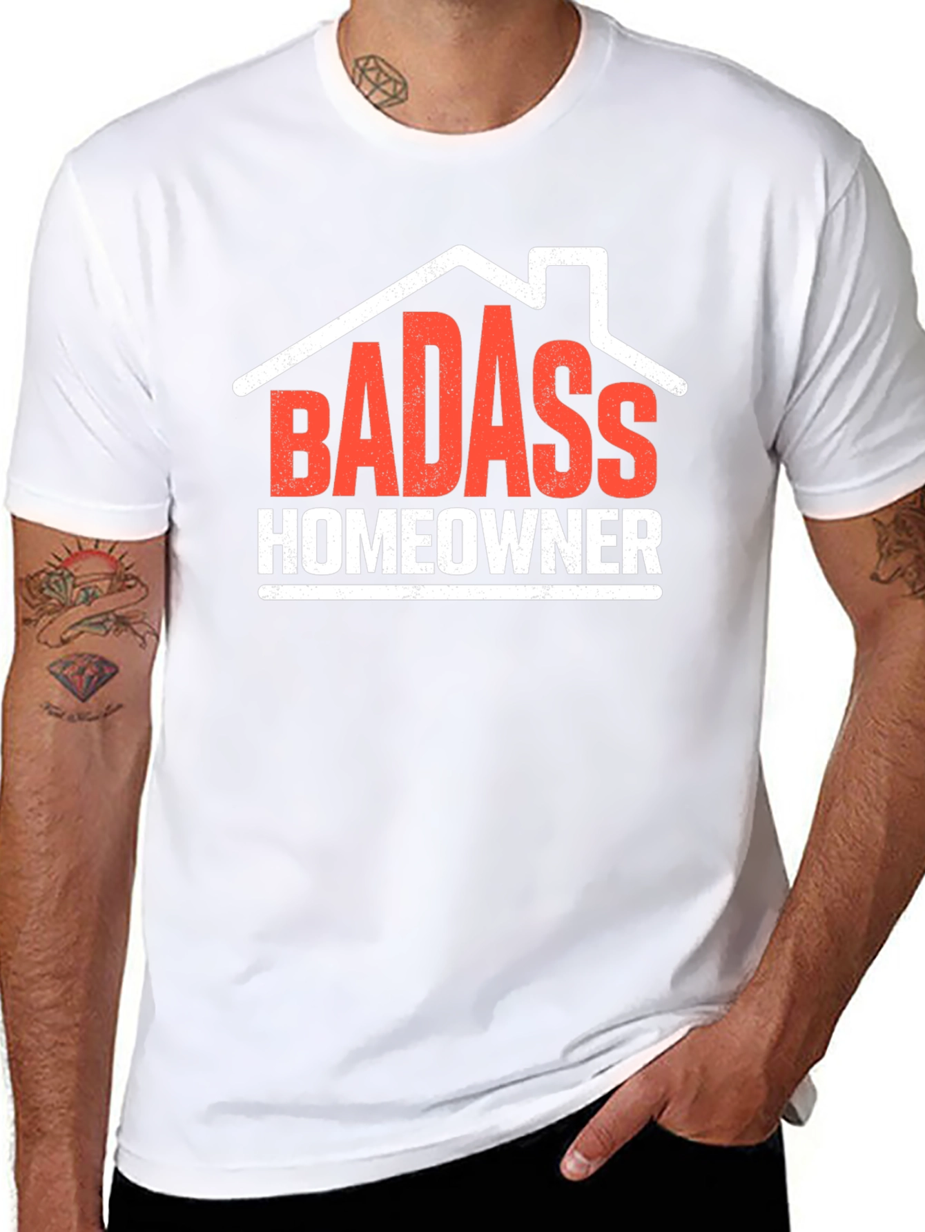 Badass Homeowner Graphic Tee - Black