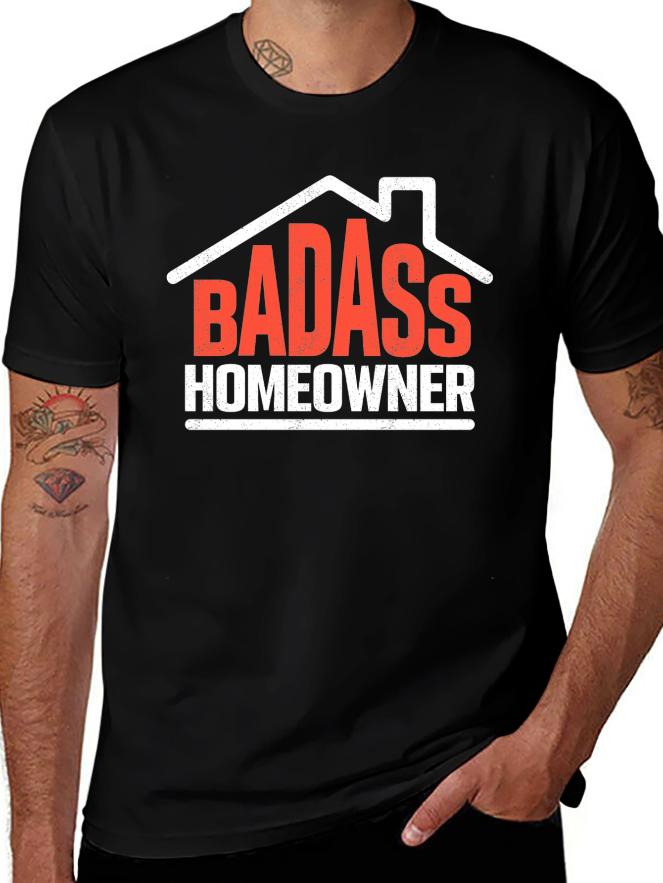 Badass Homeowner Graphic Tee - Black