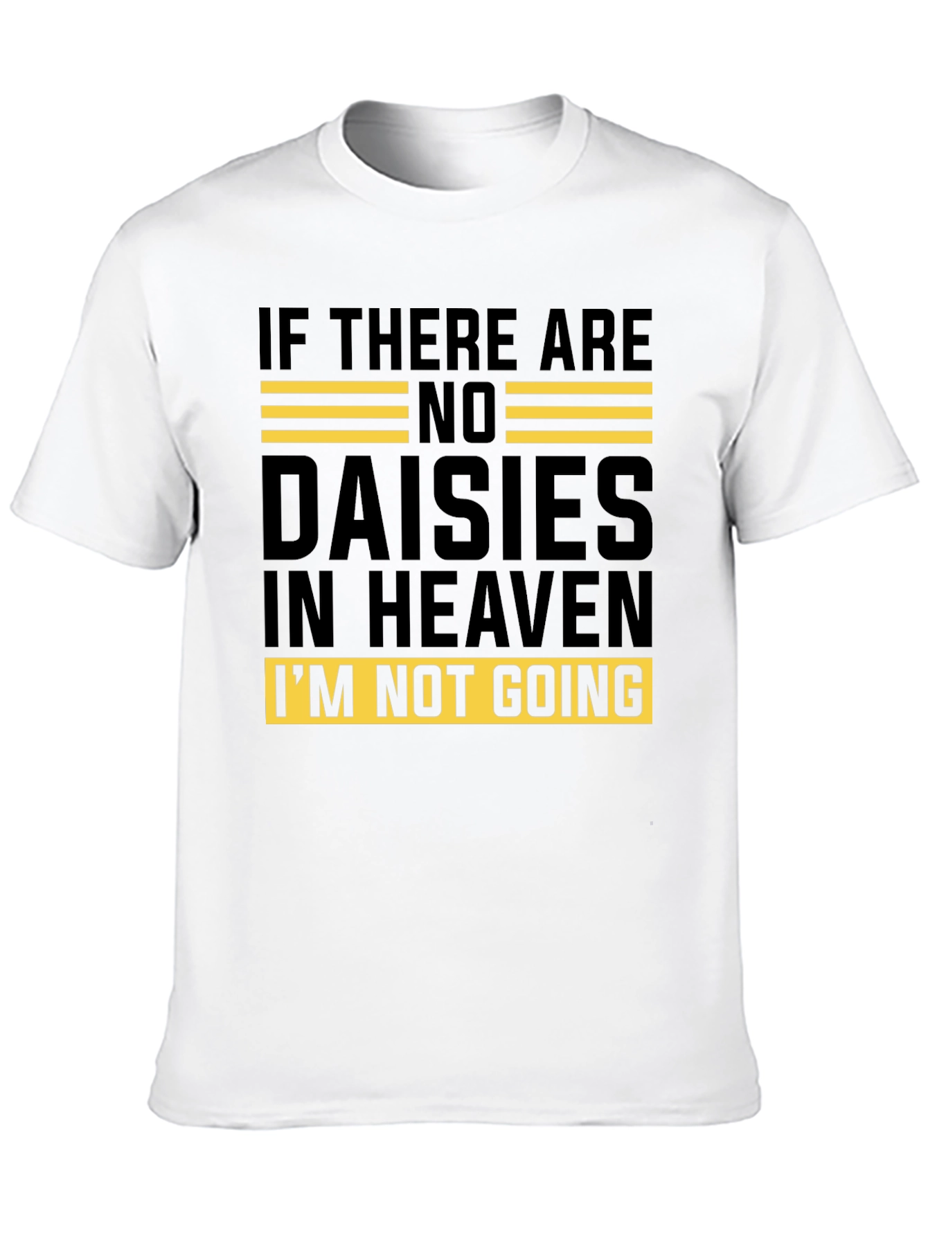 Daisies in Heaven Graphic Tee - Unisex Black T-Shirt