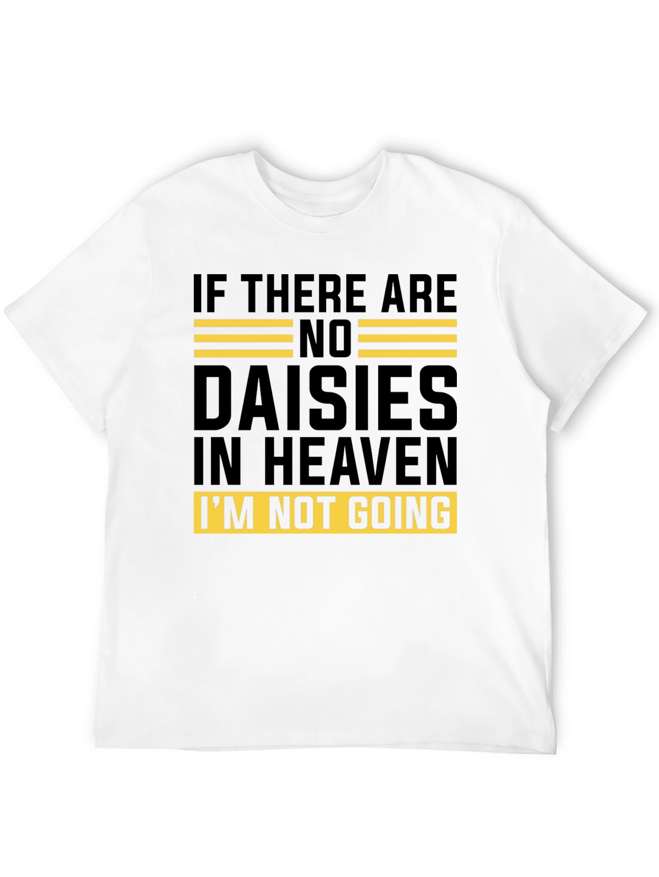 Daisies in Heaven Graphic Tee - Unisex Black T-Shirt