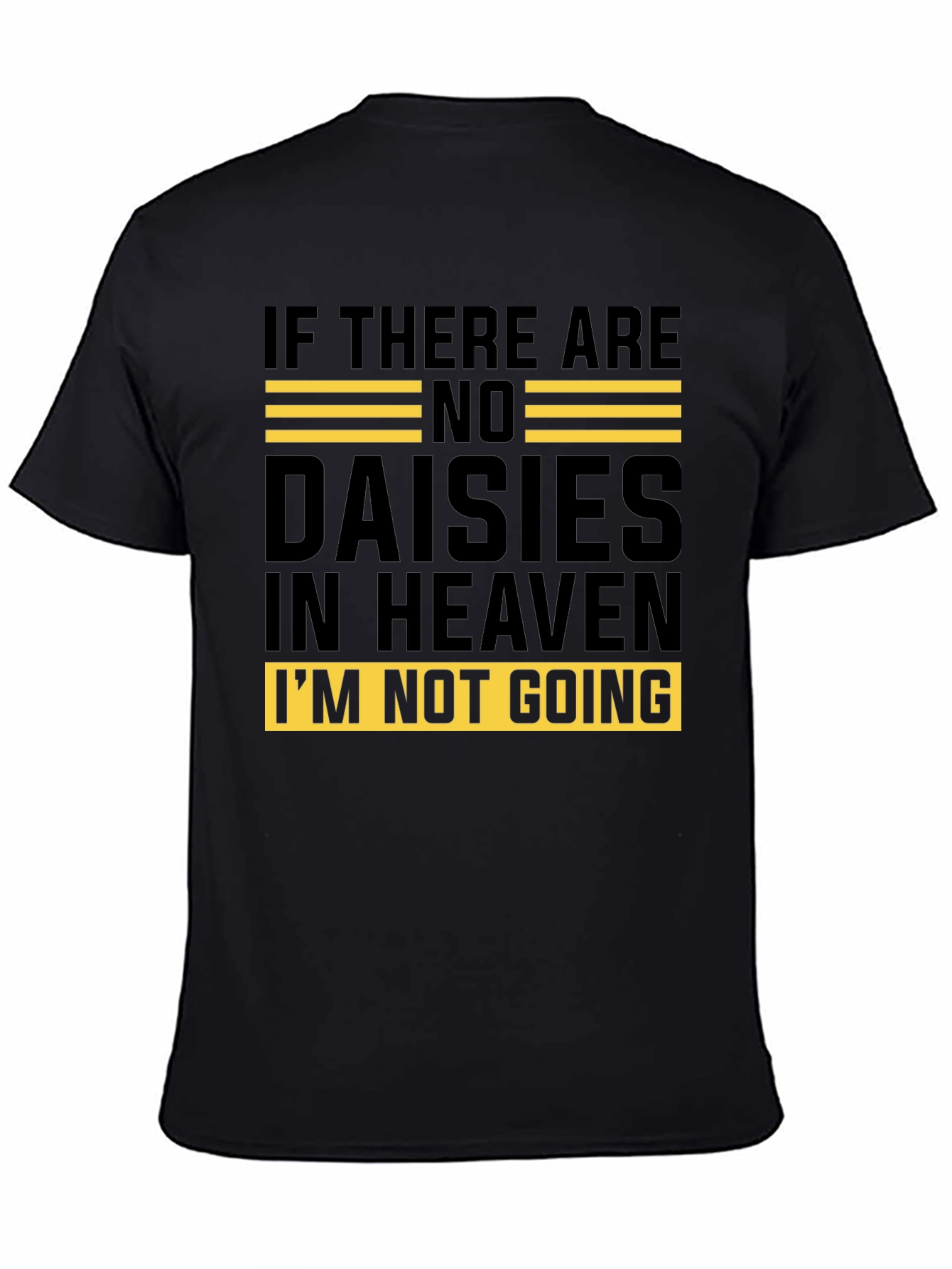 Daisies in Heaven Graphic Tee - Unisex Black T-Shirt